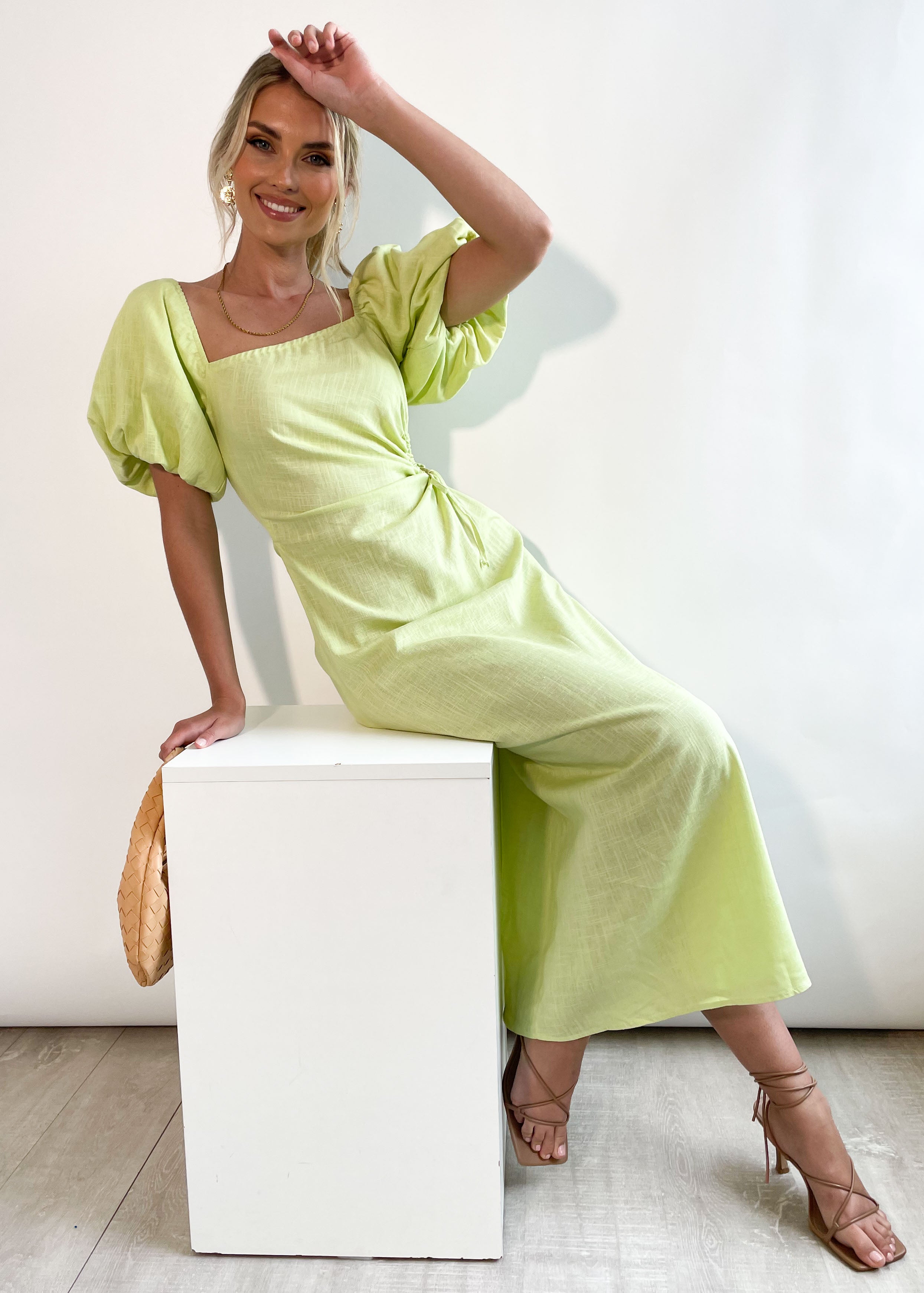 Amara Maxi Dress - Lime