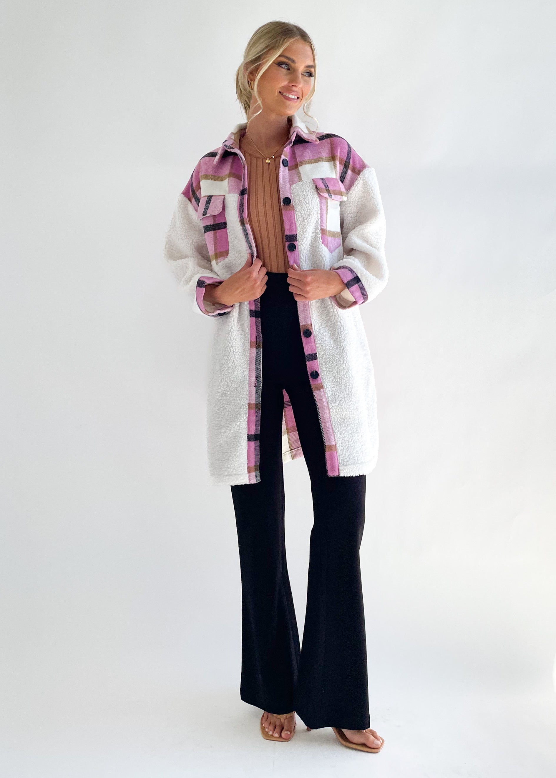 Ashbie Knit Jacket - Pink