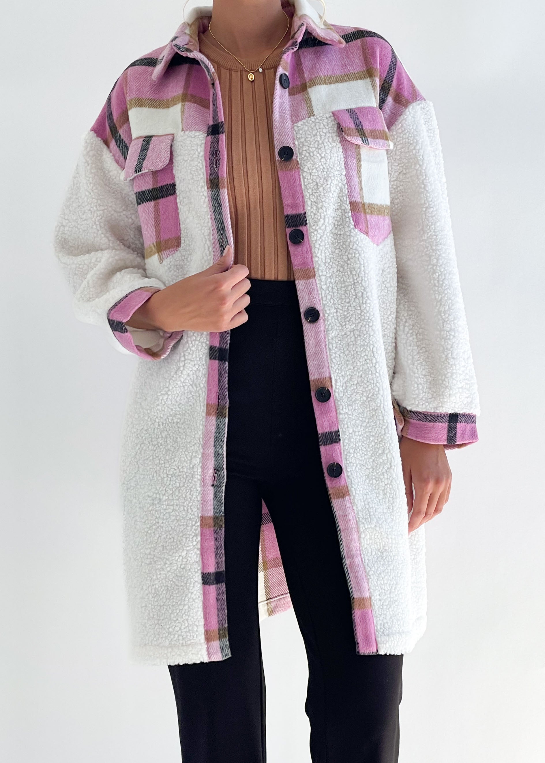 Ashbie Knit Jacket - Pink