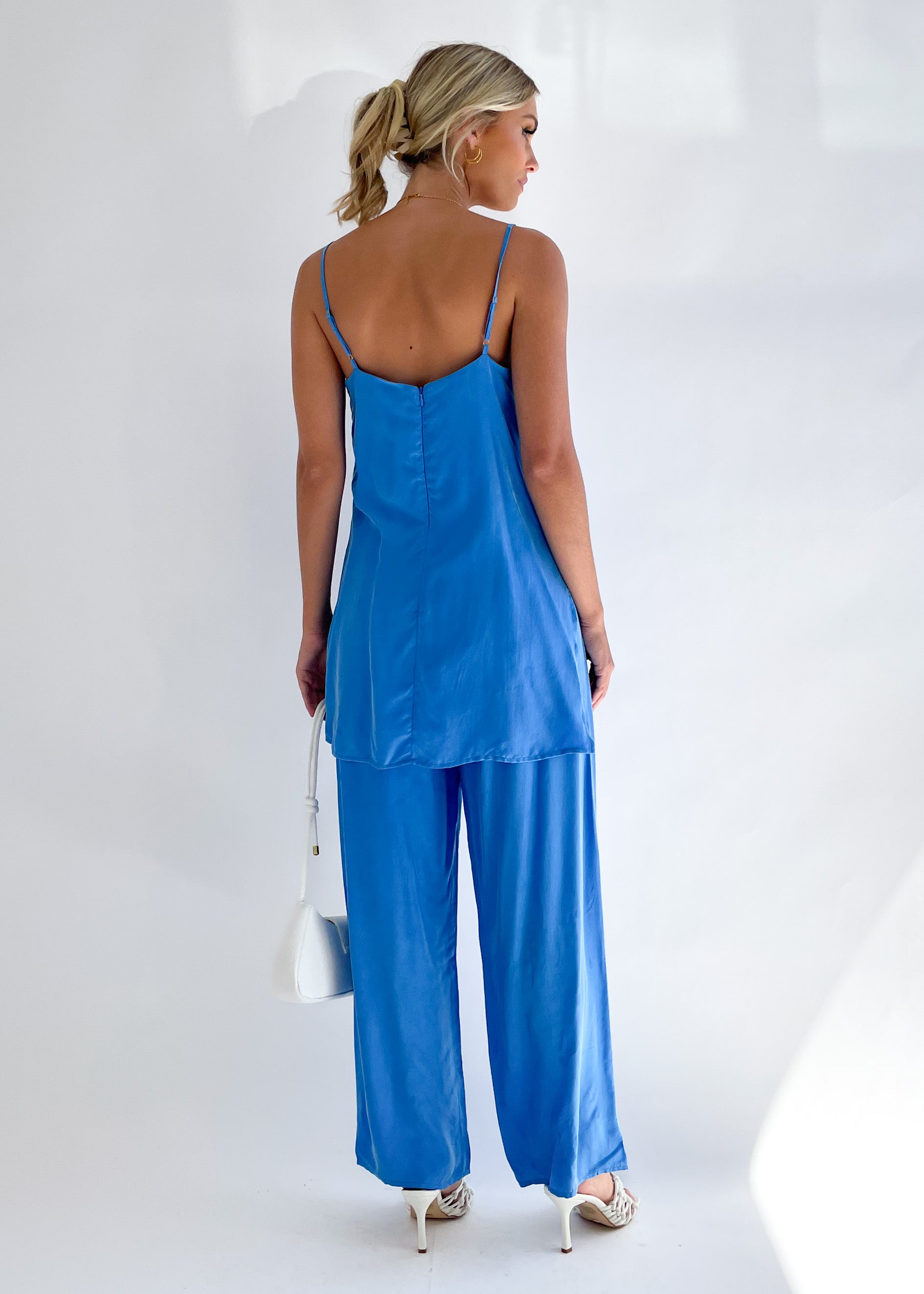 Leilyn Cupro Pants - Cobalt