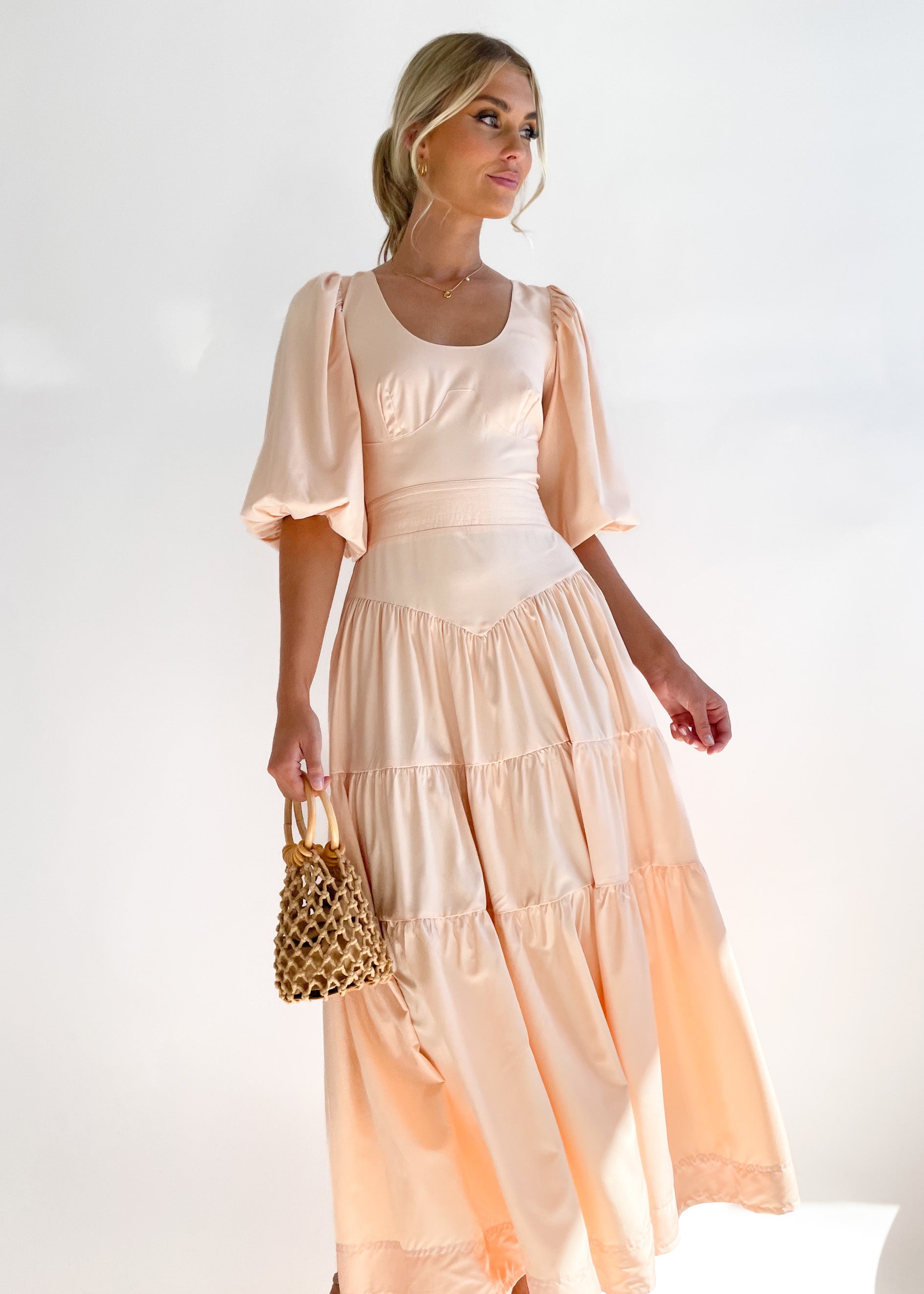 Mailene Maxi Dress - Peach