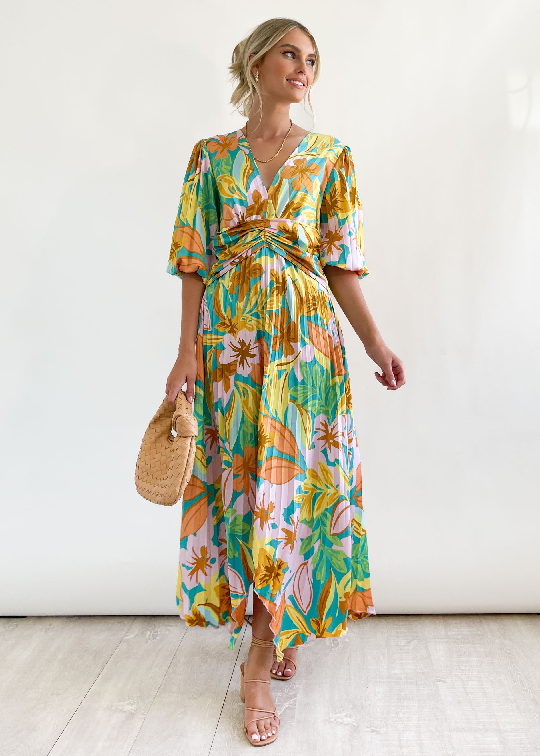 Savannah Midi Dress - Tropical Floral