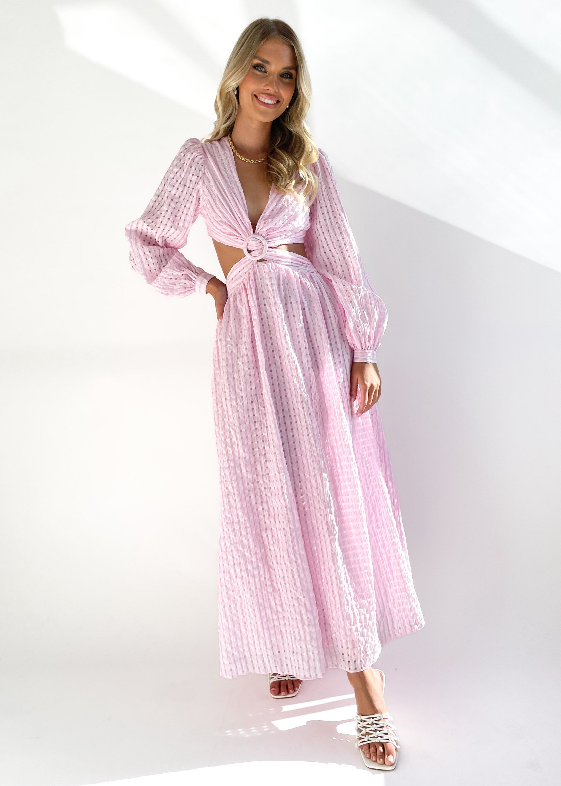 Tayan Midi Dress - Pink