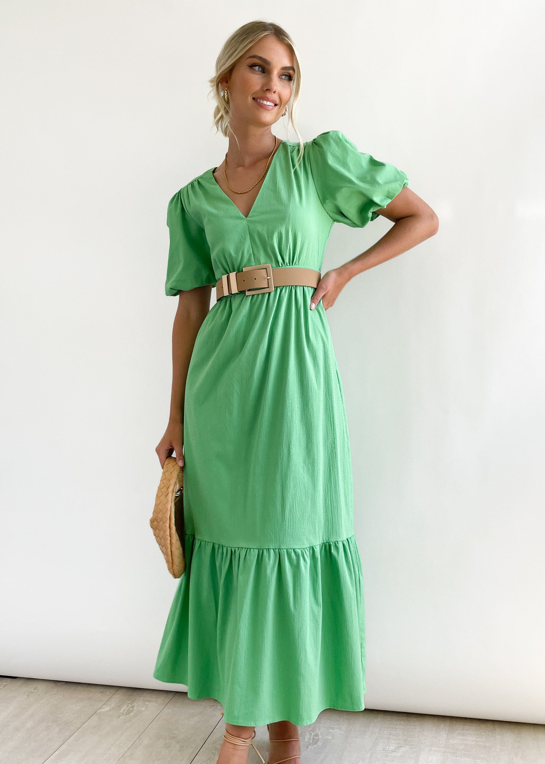 Jully Midi Dress - Green