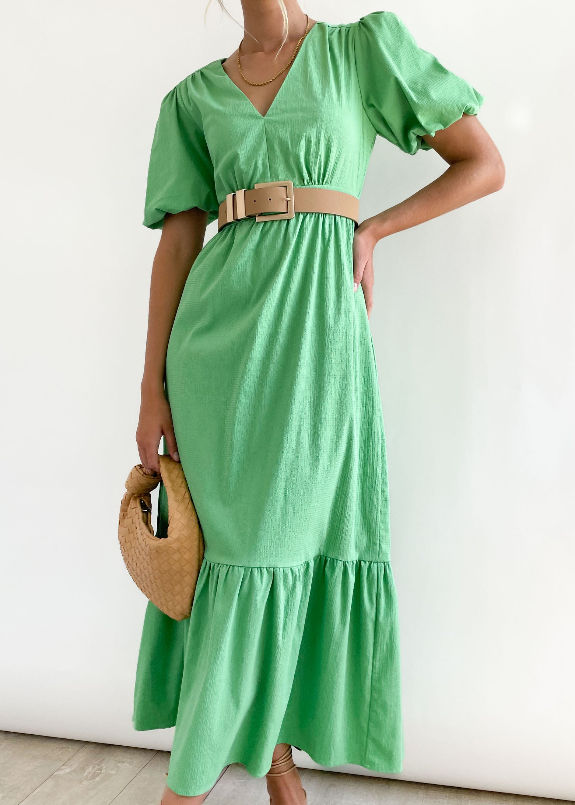 Jully Midi Dress - Green