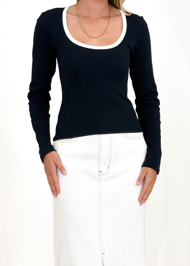 Kosey Knit Top - Black