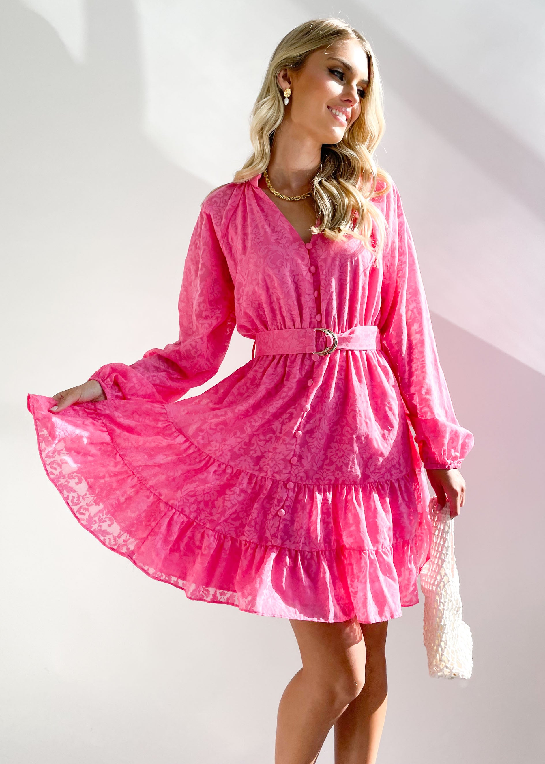 Julliana Dress - Hot Pink