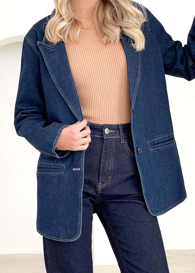 Coates Denim Blazer - Indigo