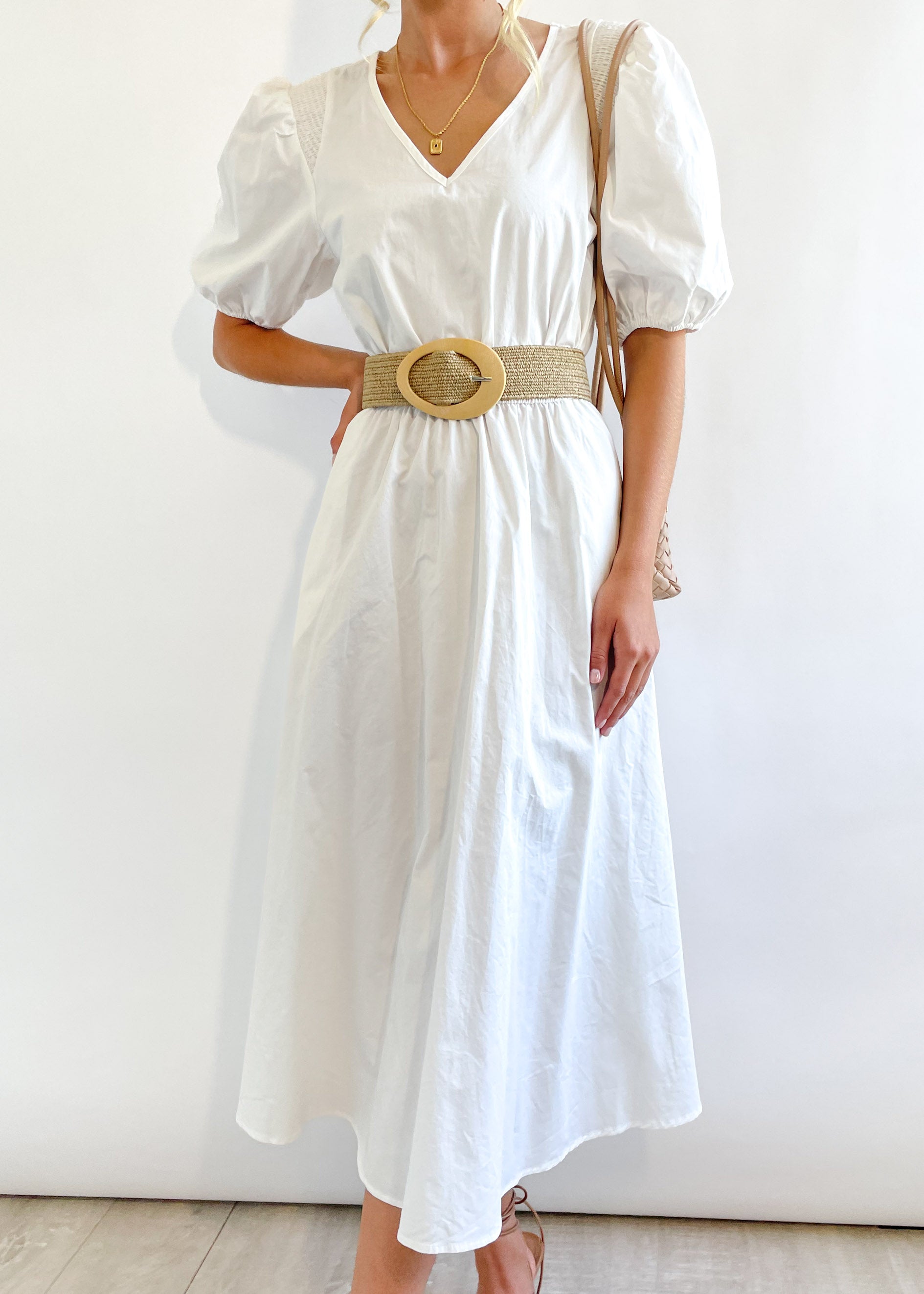 Annelise Midi Dress - Off White