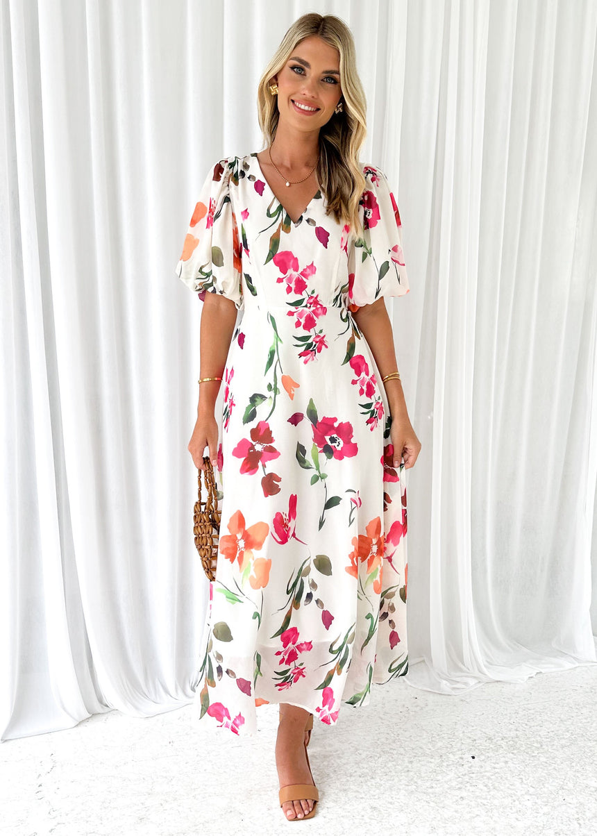Ballentine Maxi Dress - White Azalea