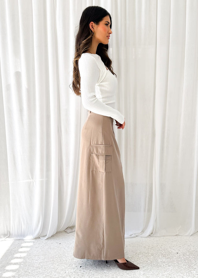 Rhetta Maxi Skirt - Khaki