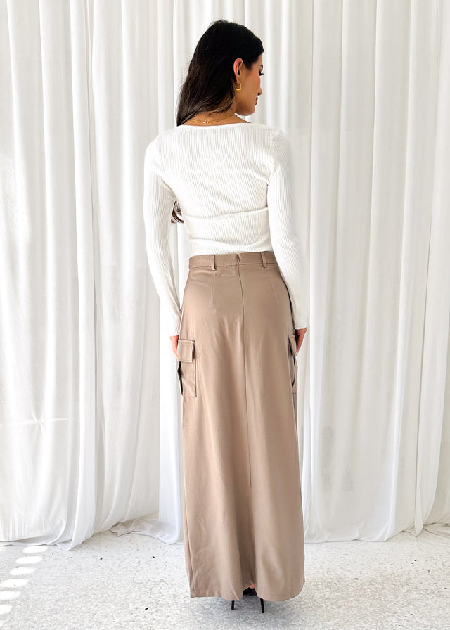 Rhetta Maxi Skirt - Khaki