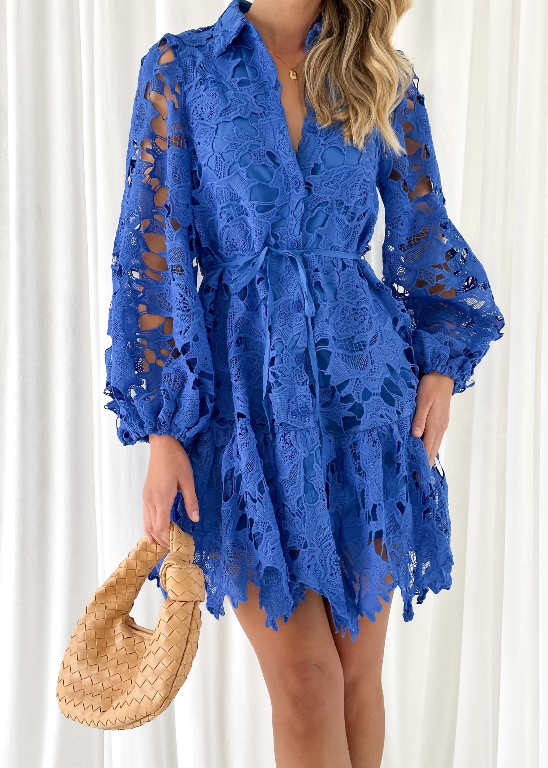 Gillion Dress - Cobalt Lace