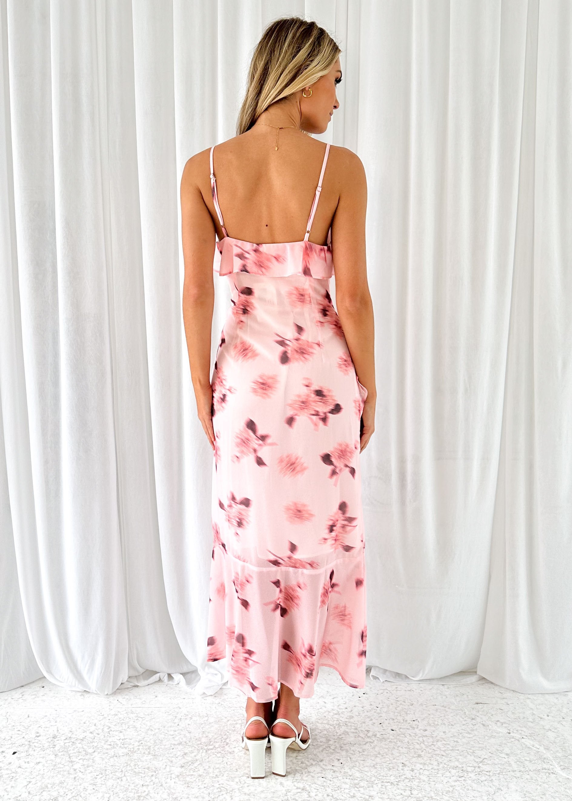 Niner Maxi Dress - Pink Floral