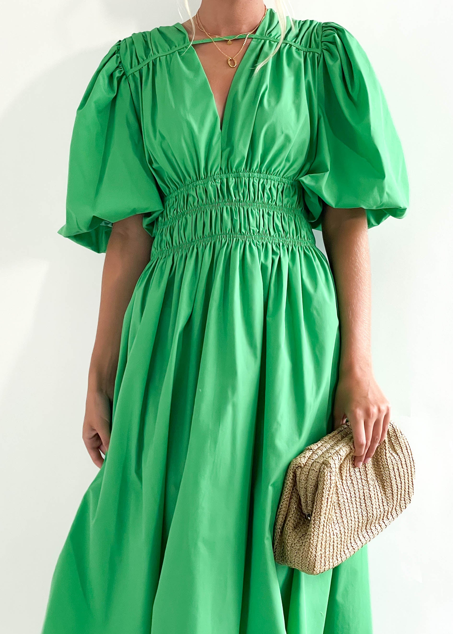 Alexia Midi Dress - Green