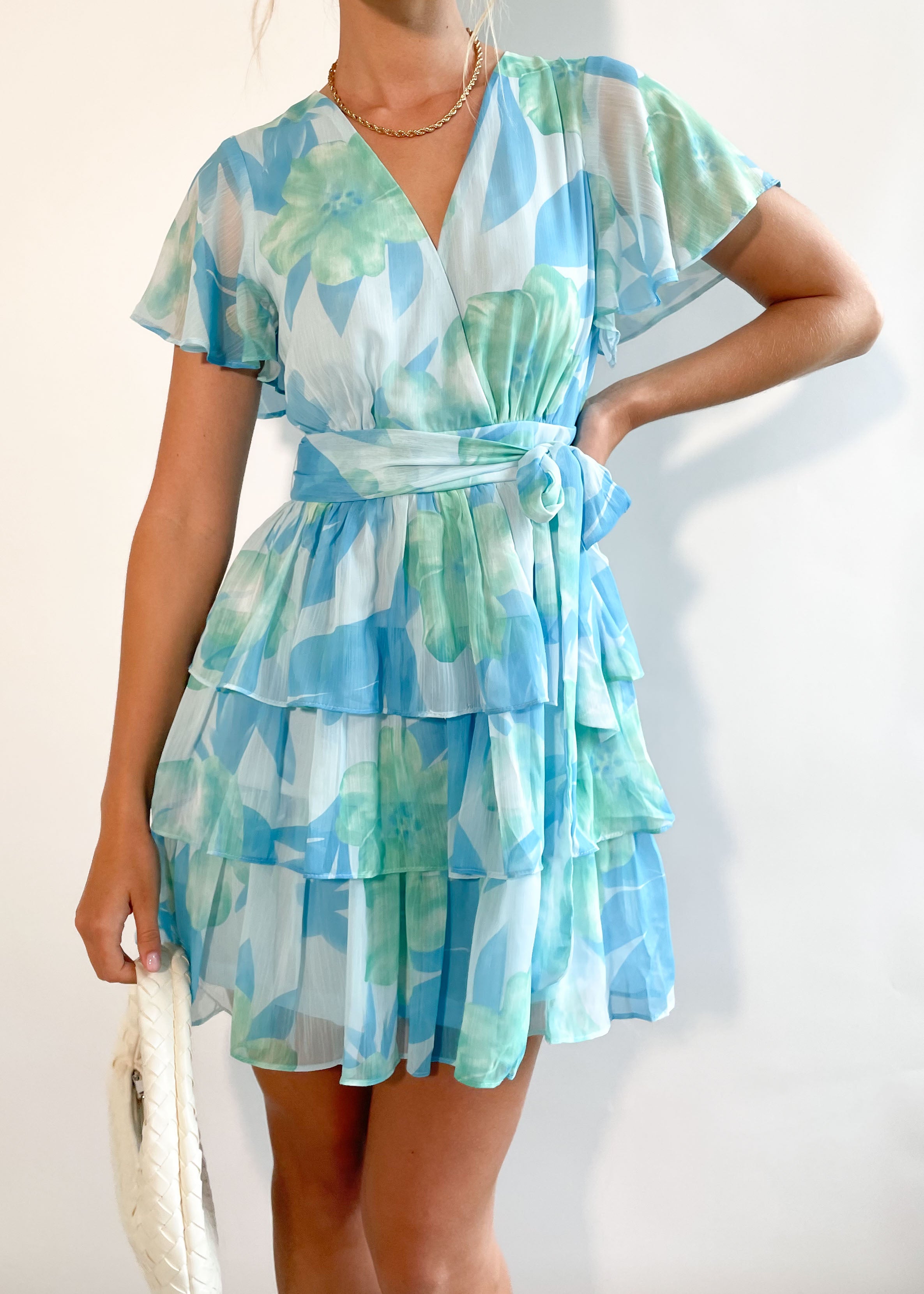 Kianie Dress - Blue Floral