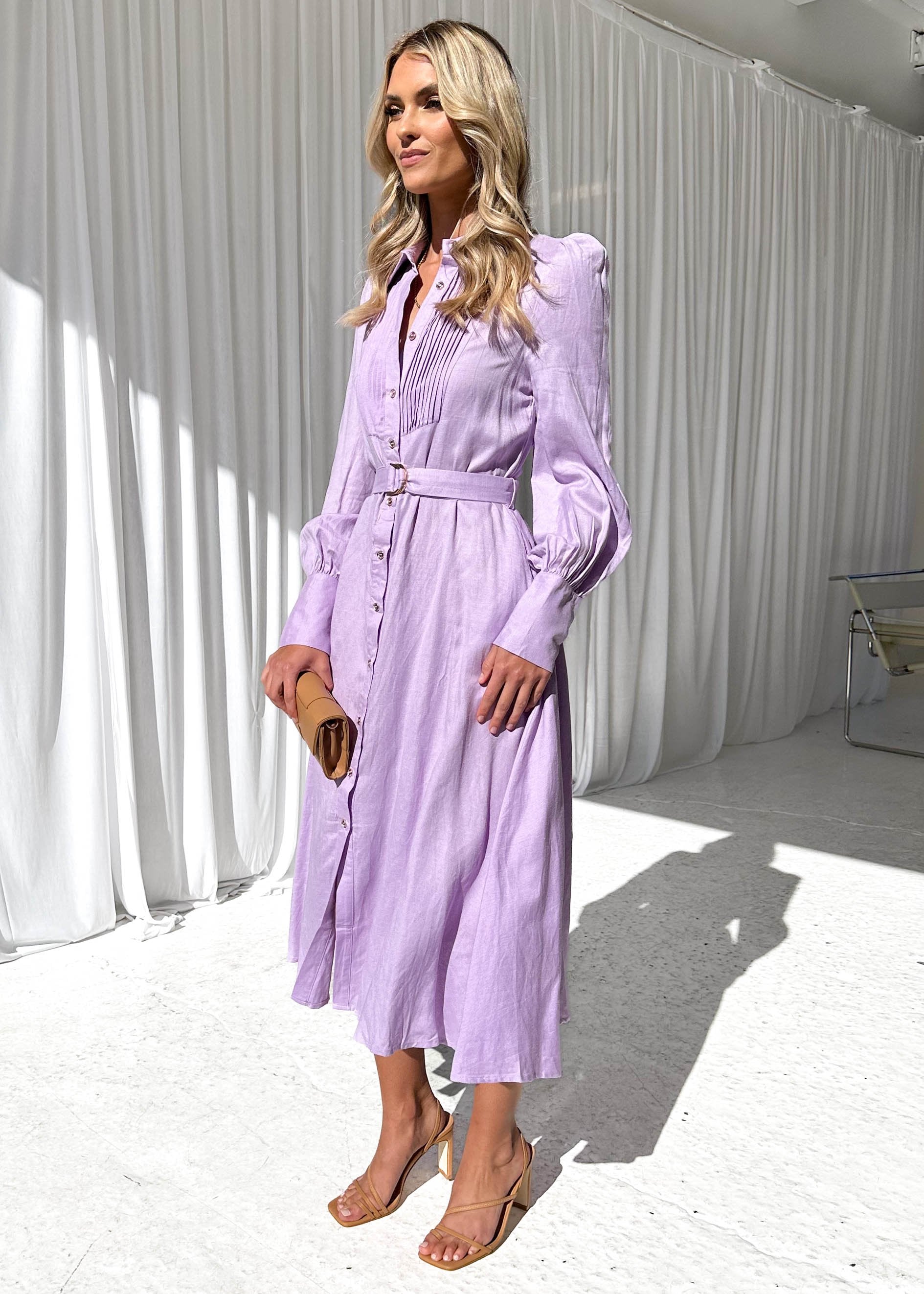 Maxeen Midi Dress - Lilac