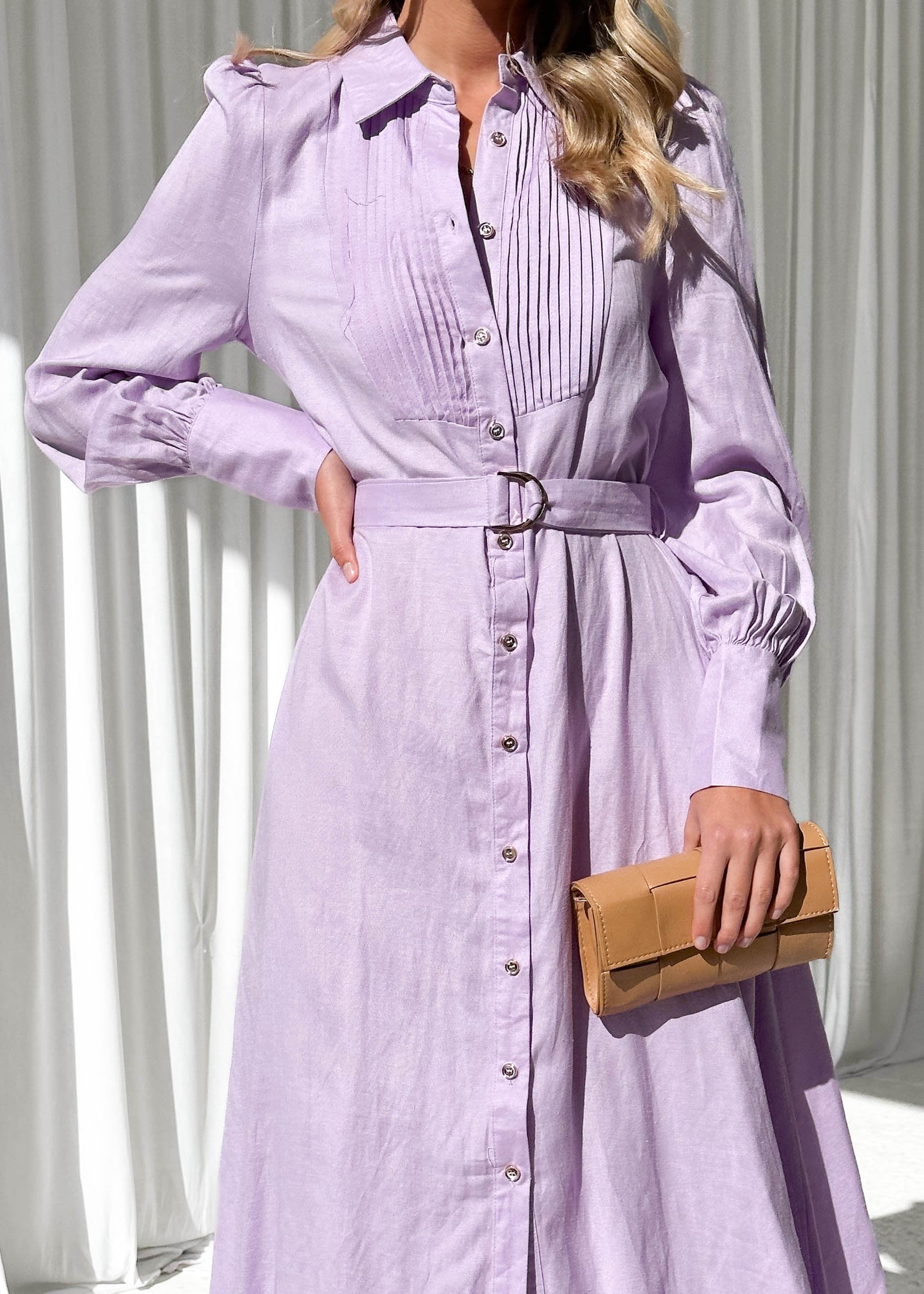 Maxeen Midi Dress - Lilac