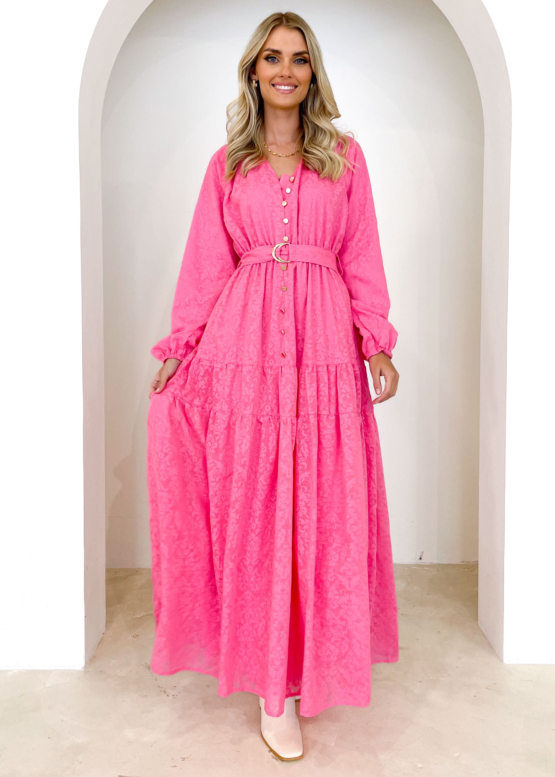 Josse Maxi Dress - Hot Pink