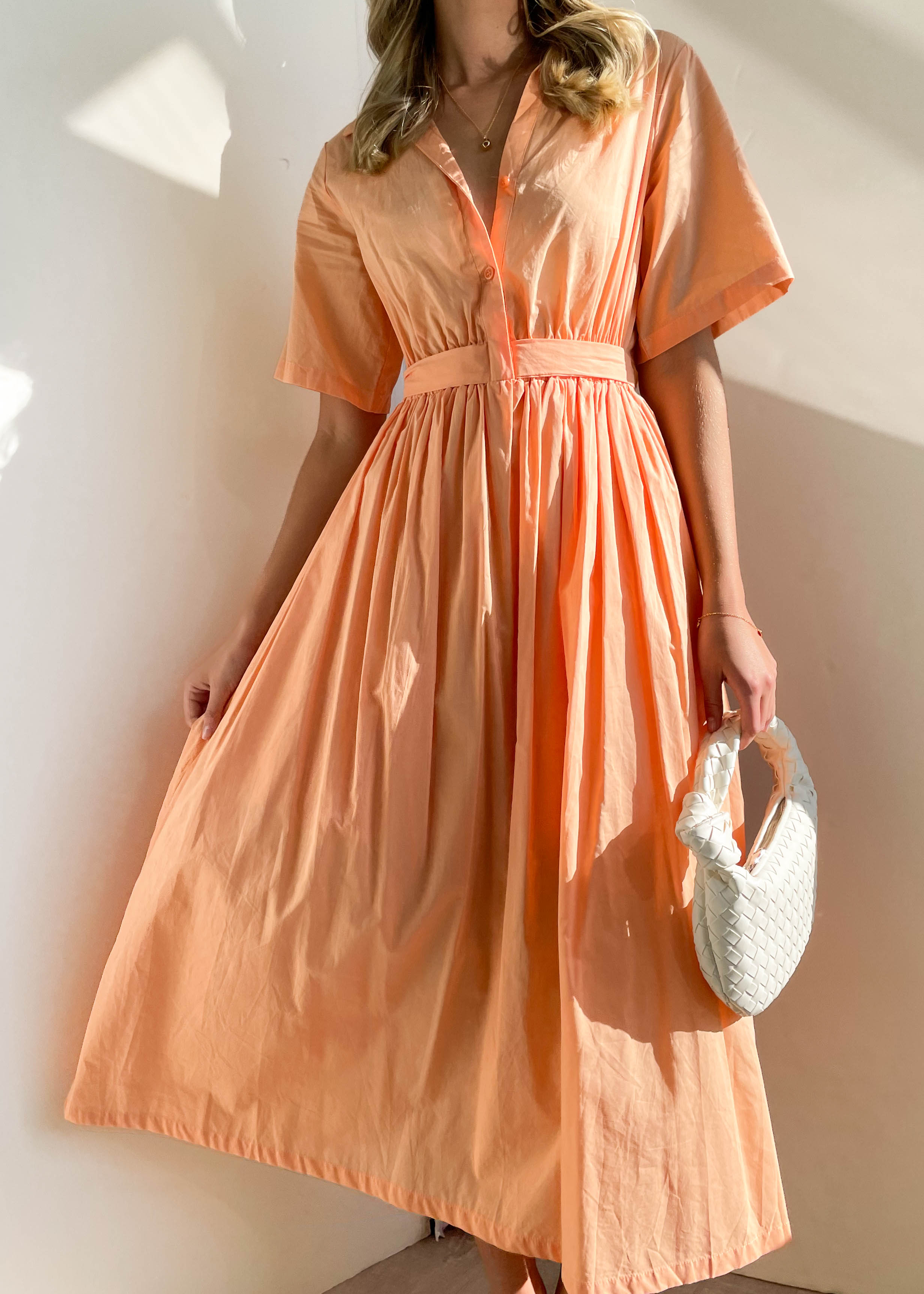 Jayze Midi Dress - Peach