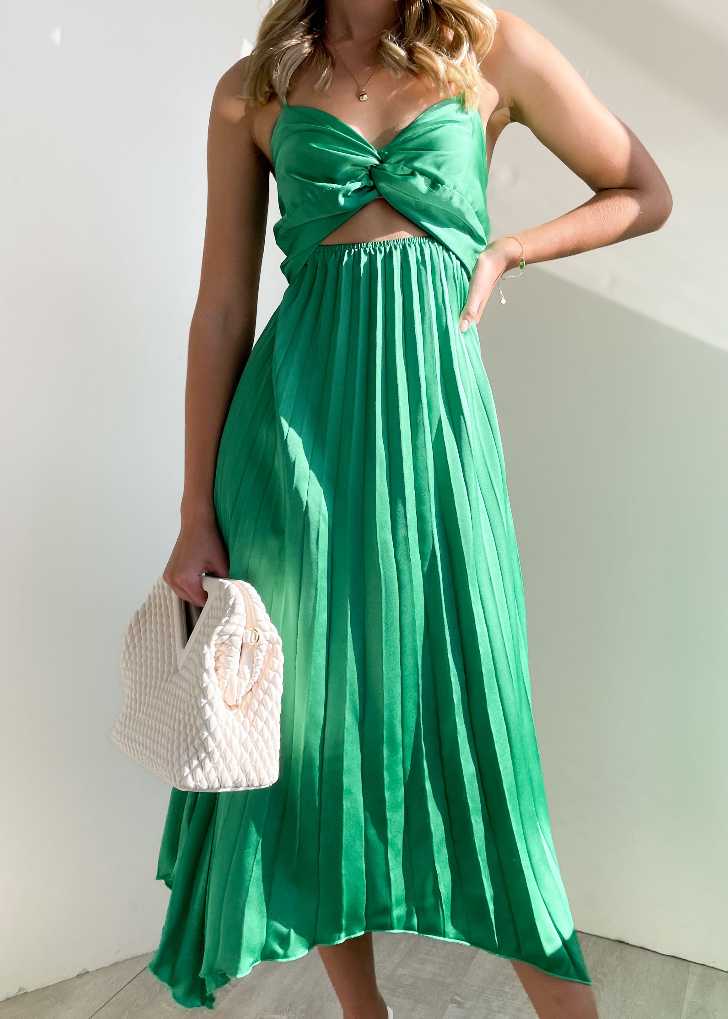 Lornia Midi Dress - Green