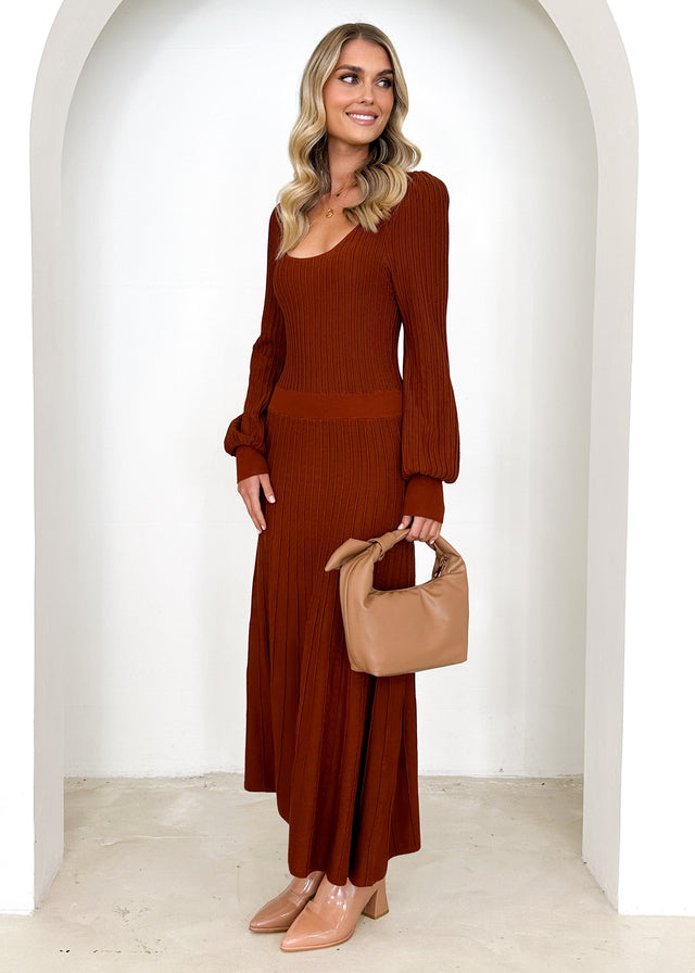 Orlah Knit Midi Dress - Mulberry