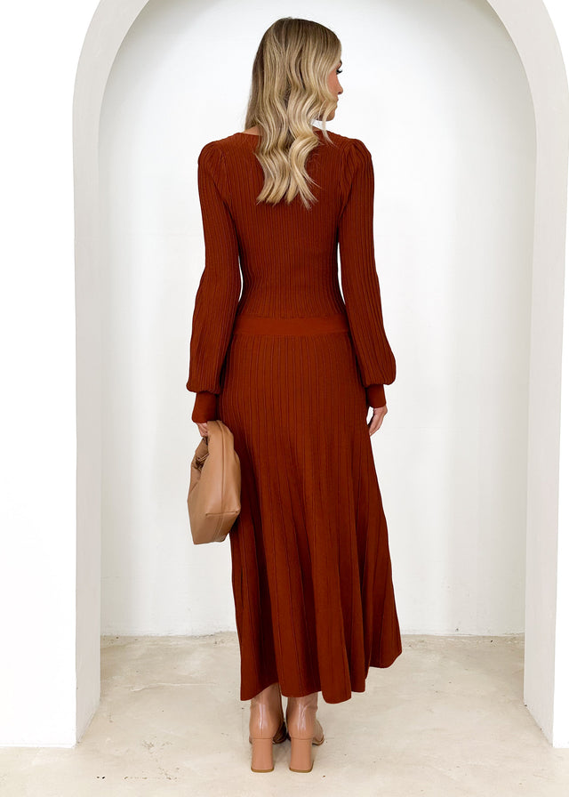 Orlah Knit Midi Dress - Mulberry