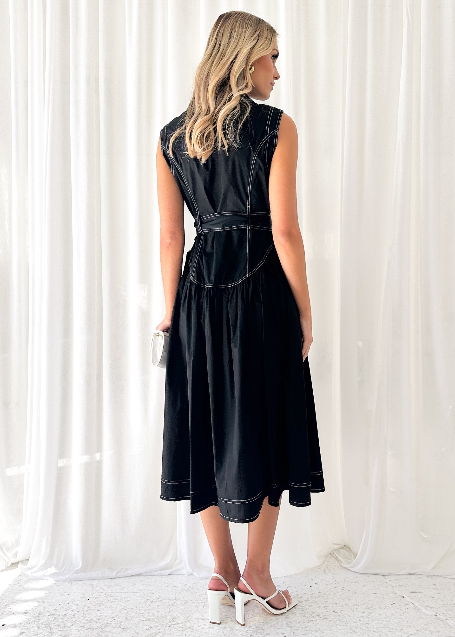 Tiarne Midi Dress - Black