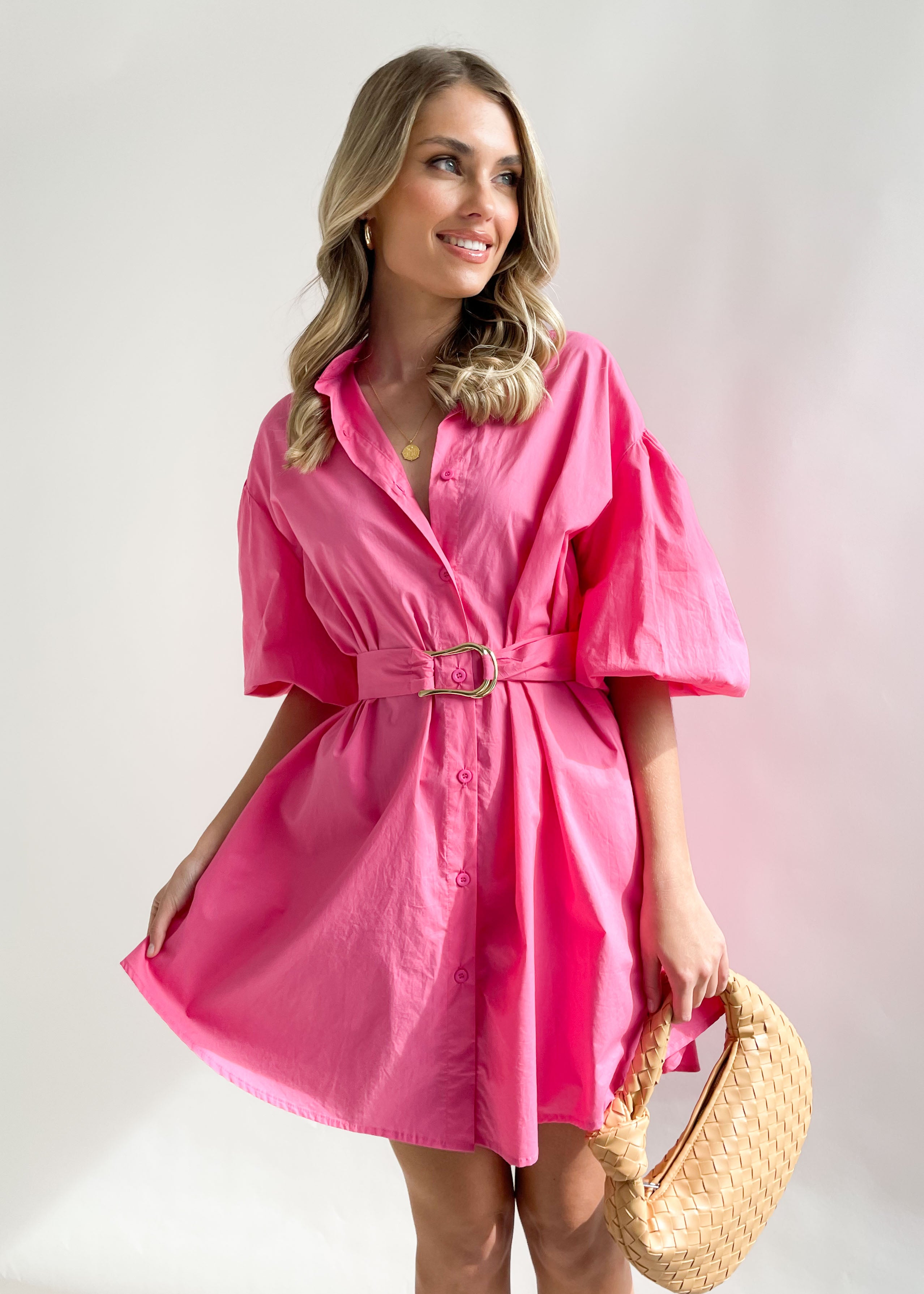 Miranda Dress - Hot Pink