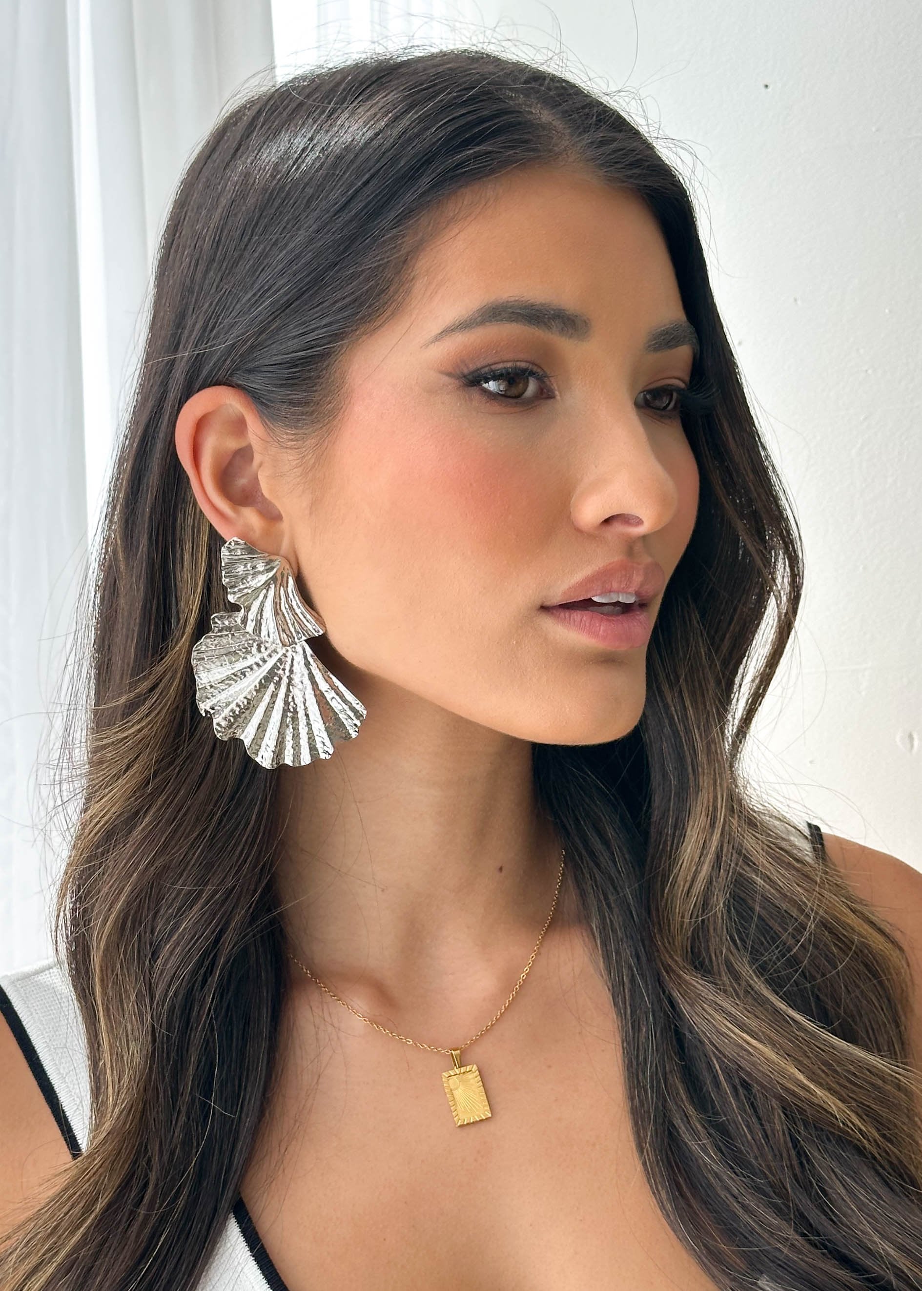 Phellora Earrings - Silver
