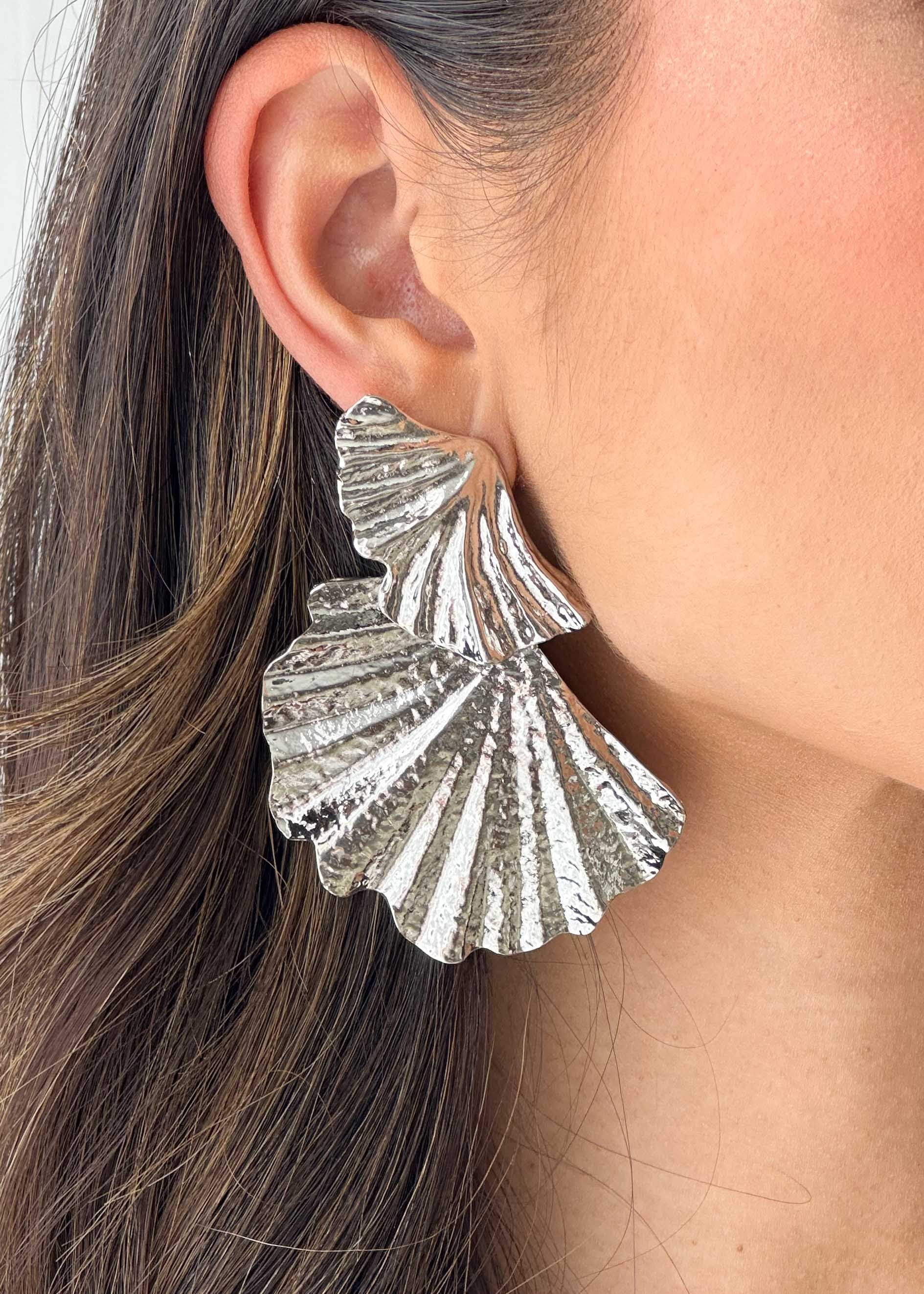Phellora Earrings - Silver