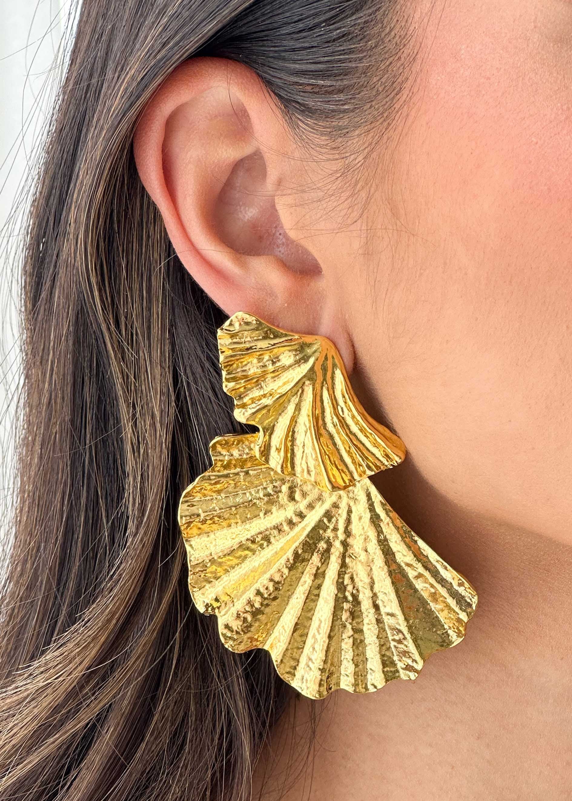 Phellora Earrings - Gold