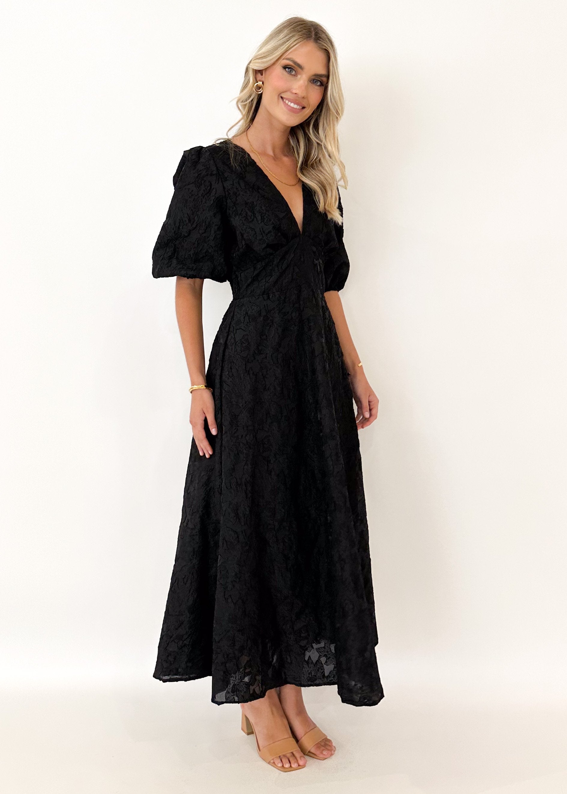 Laylim Midi Dress - Black