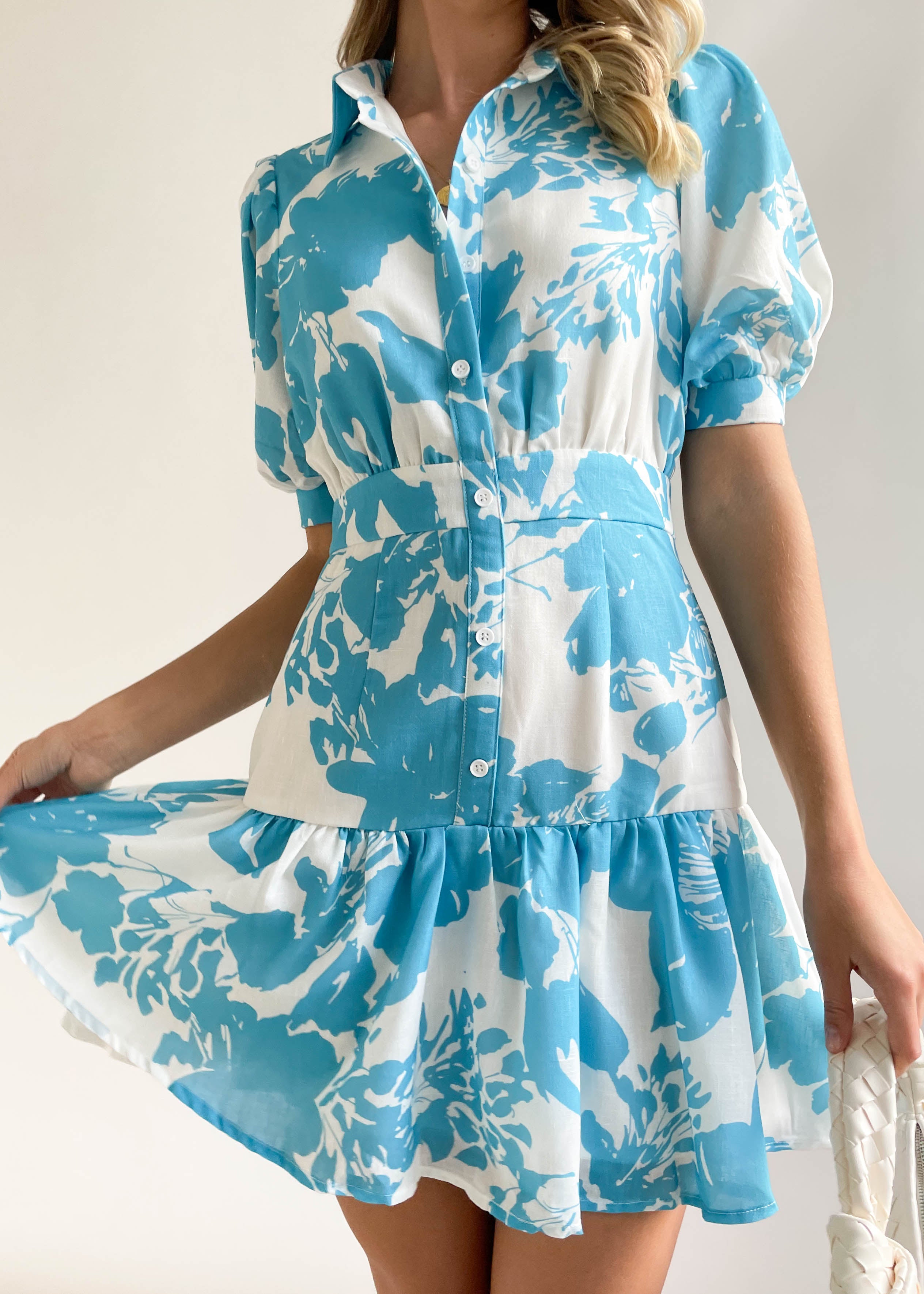 Hattila Dress - Blue Floral