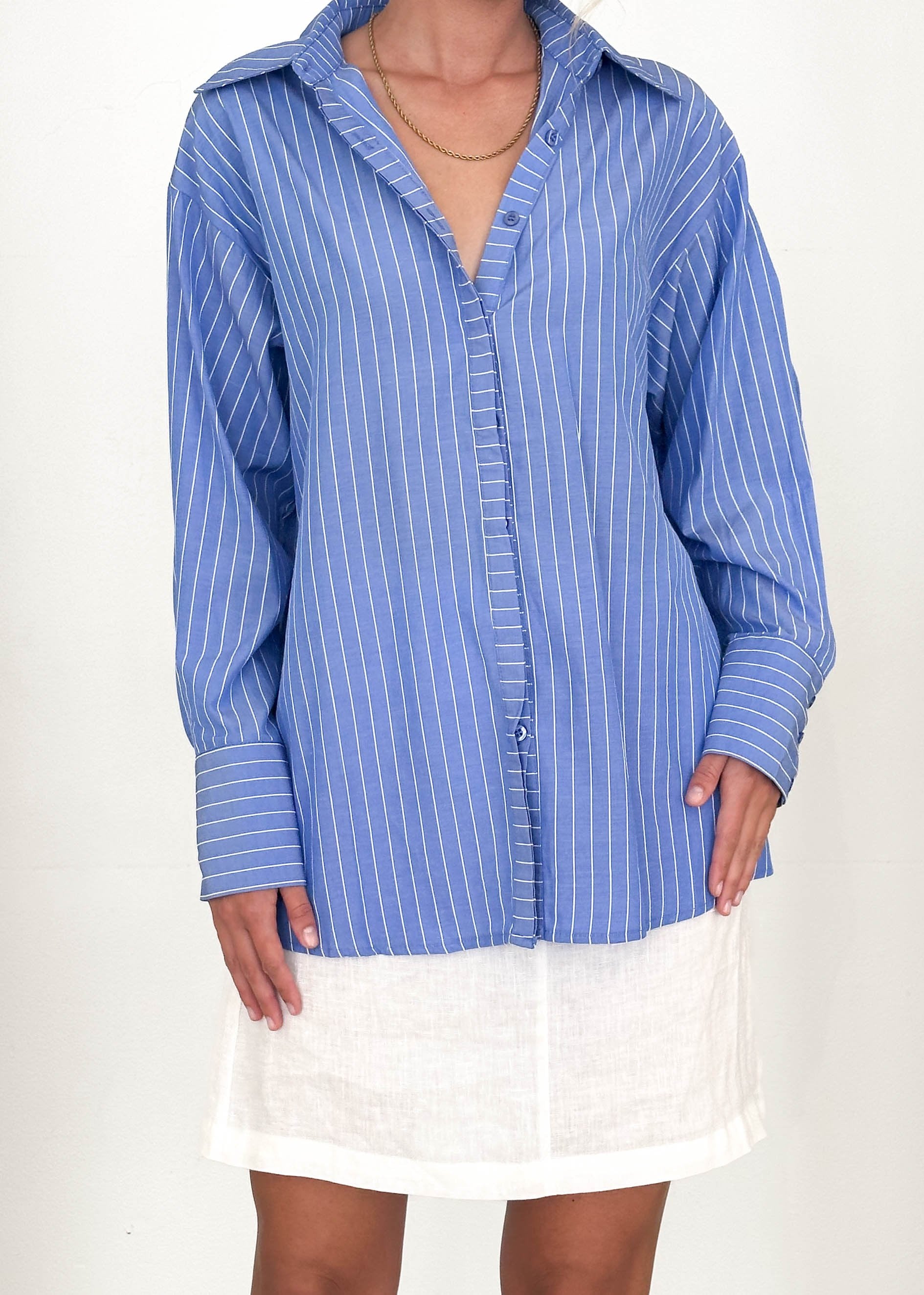 Fellina Shirt - Blue Stripe