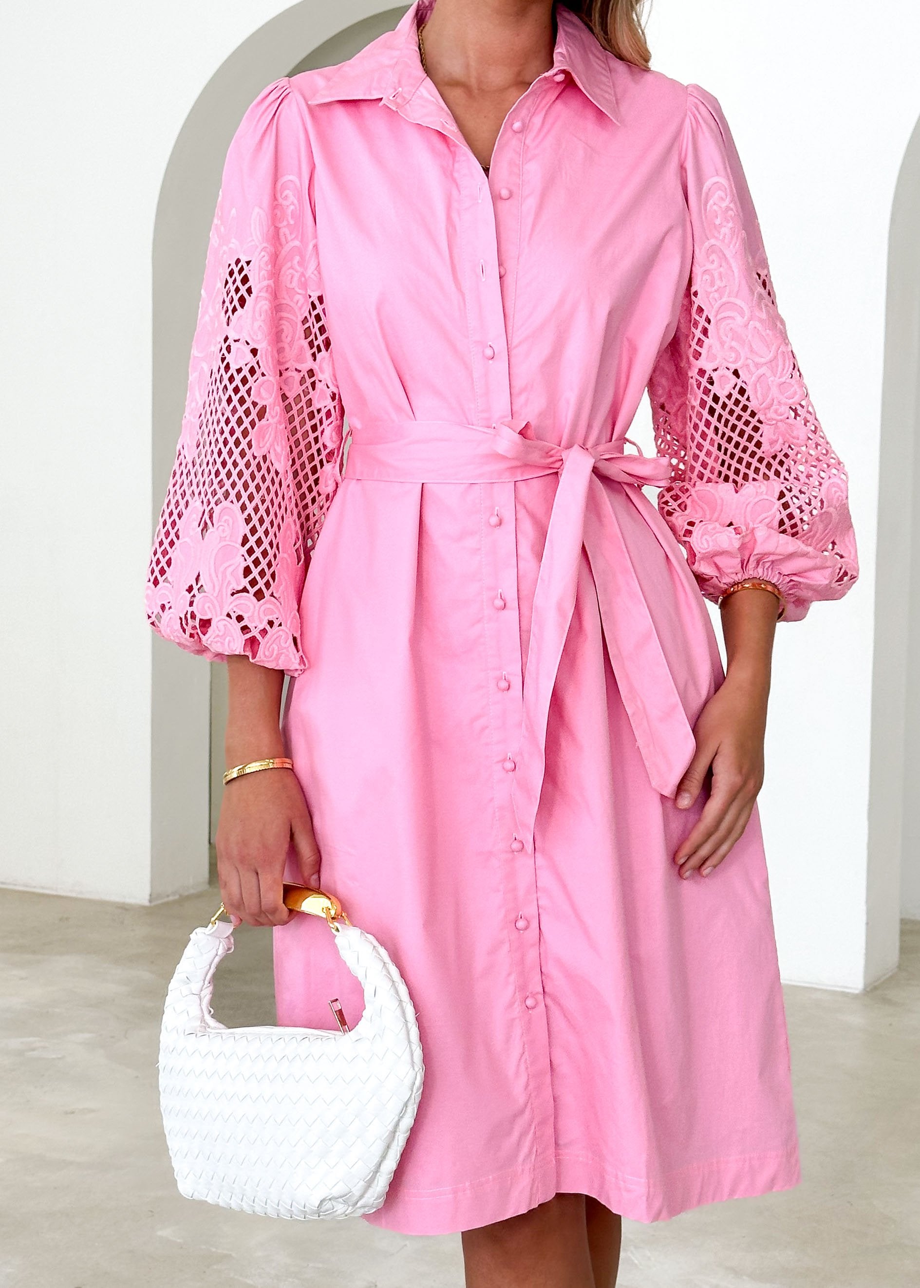 Teresita Midi Dress - Pink
