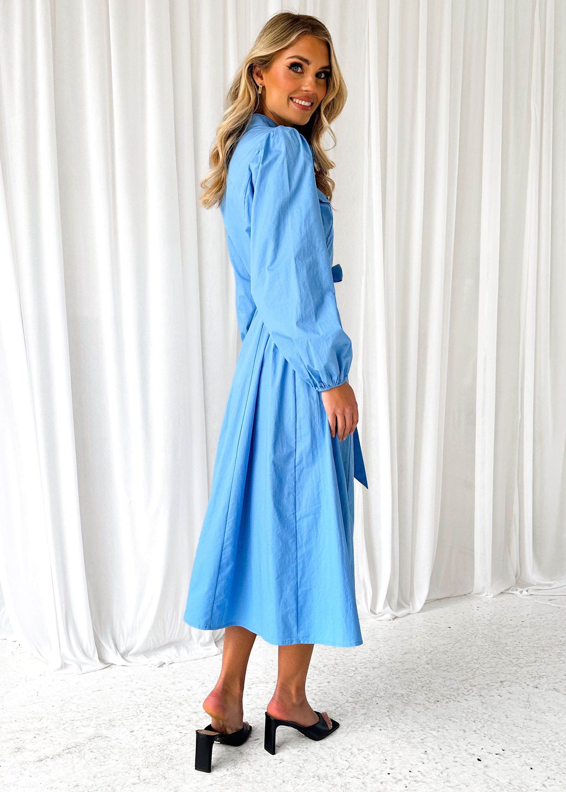 Ramilai Midi Dress - Blue