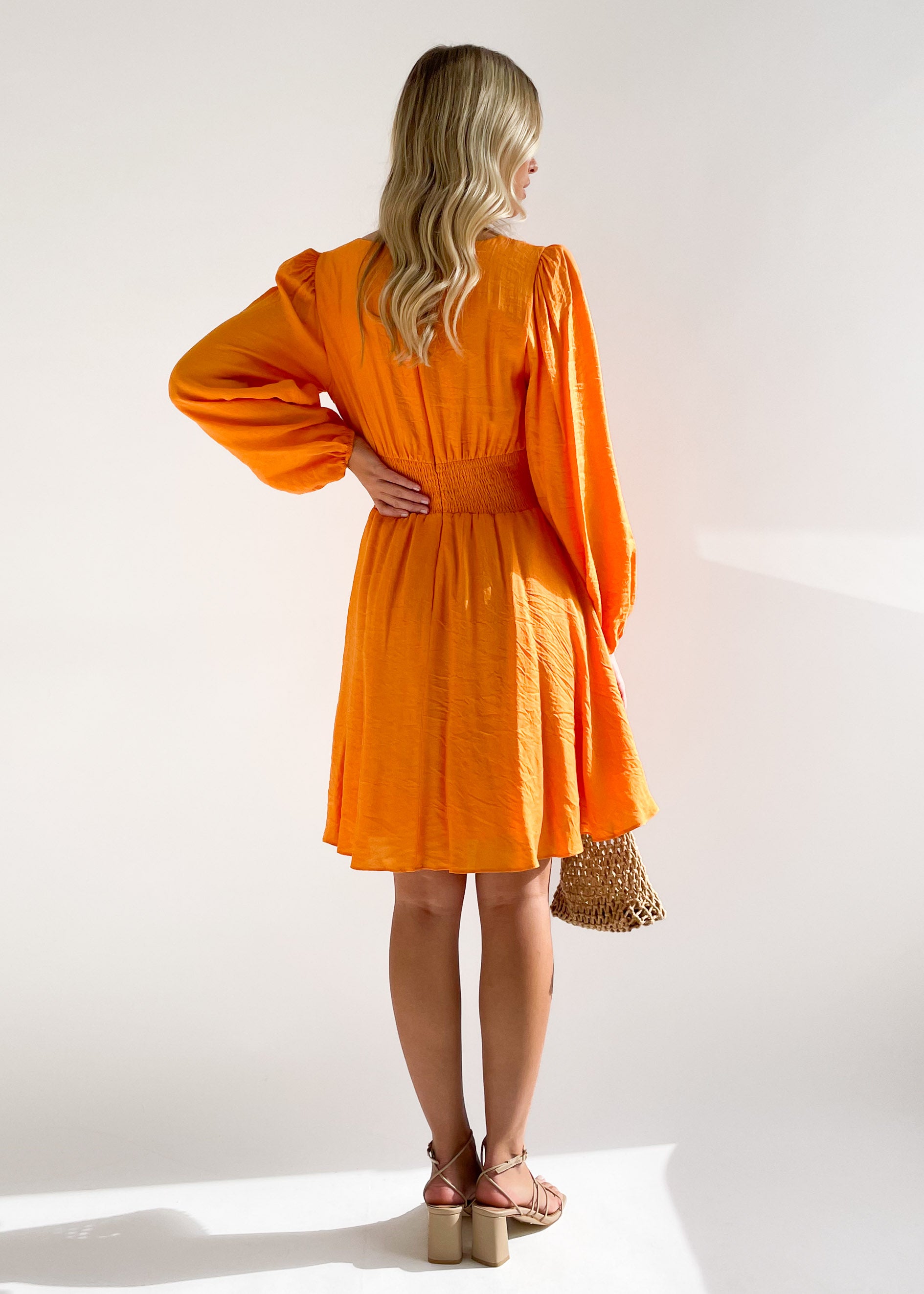 Kalinda Dress - Tangerine