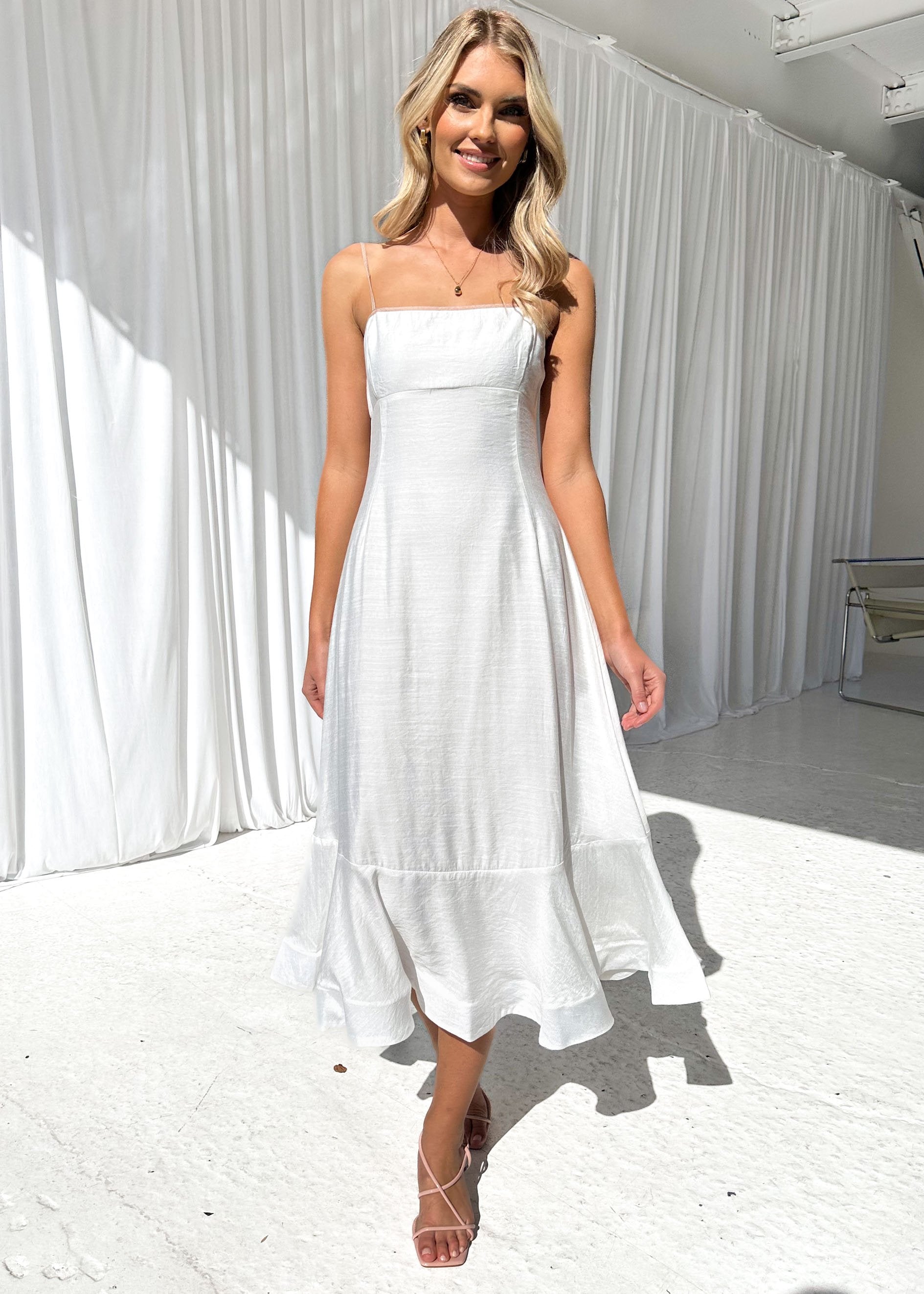 Patrice Midi Dress - Off White