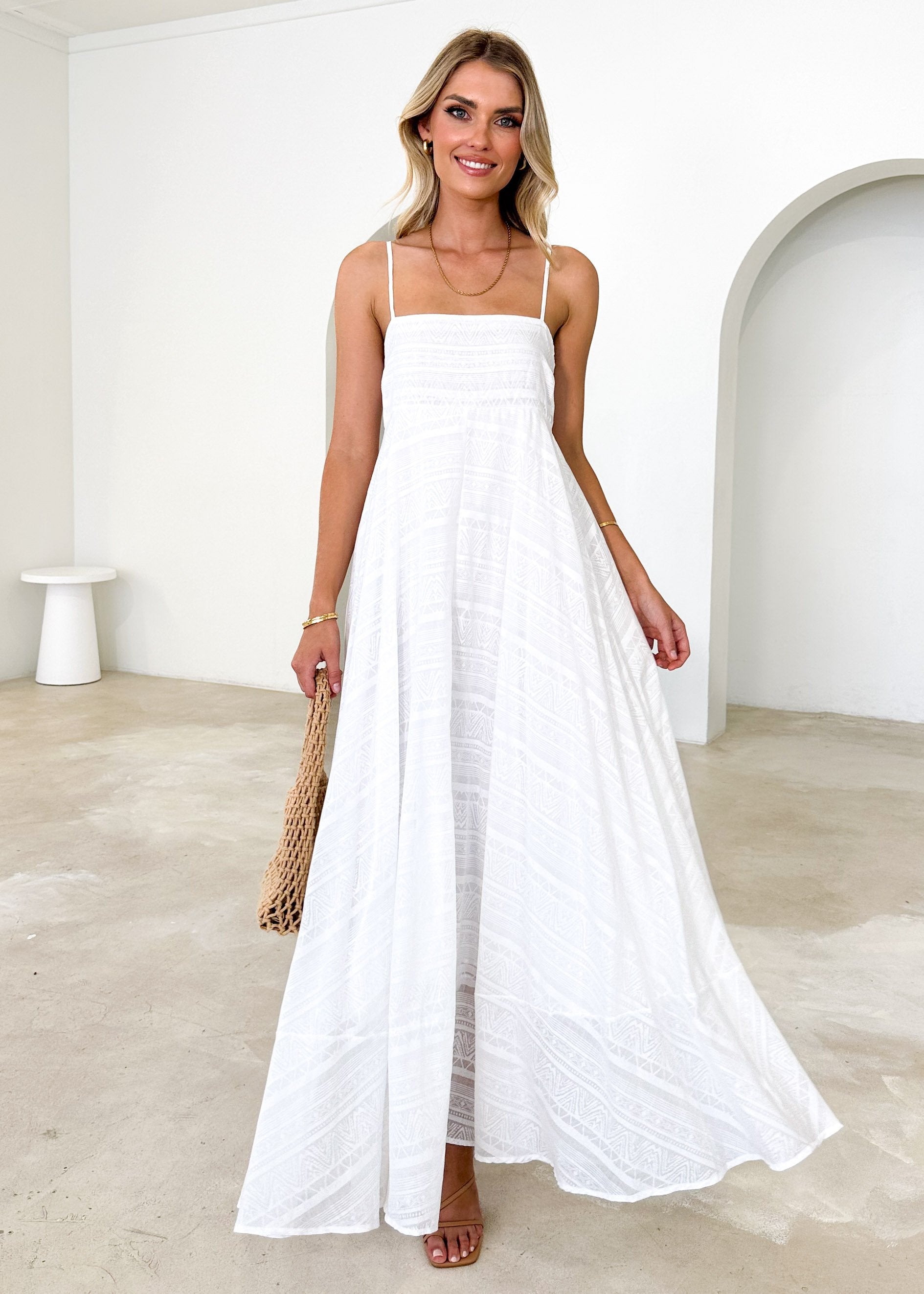 Renta Midi Dress - Off White
