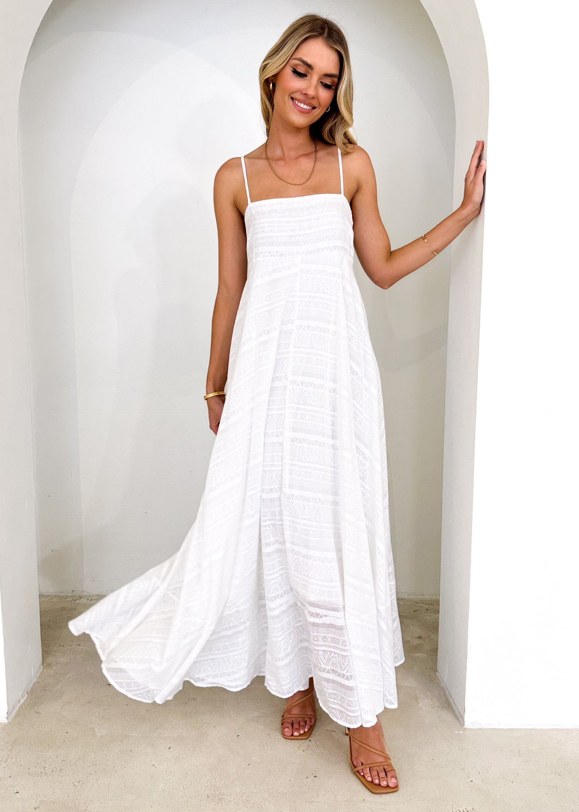 Renta Midi Dress - Off White