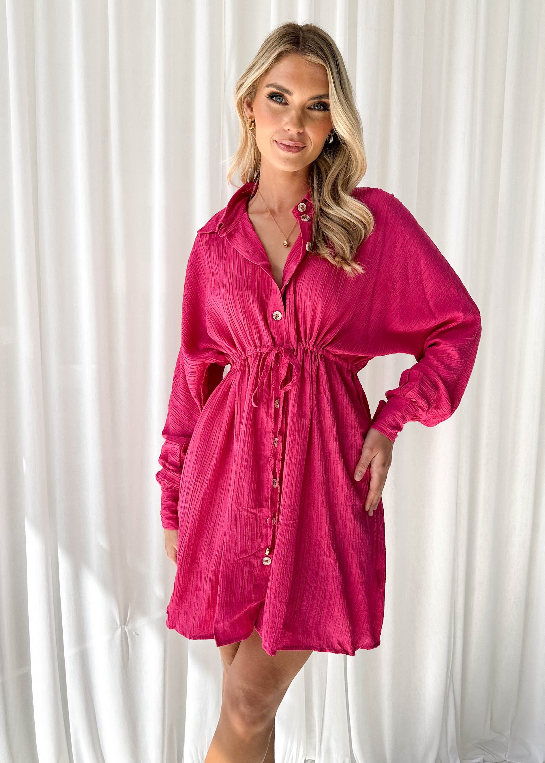 Anderana Dress - Hot Pink