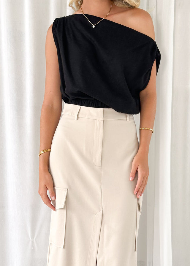 Meilani Maxi Skirt - Bone