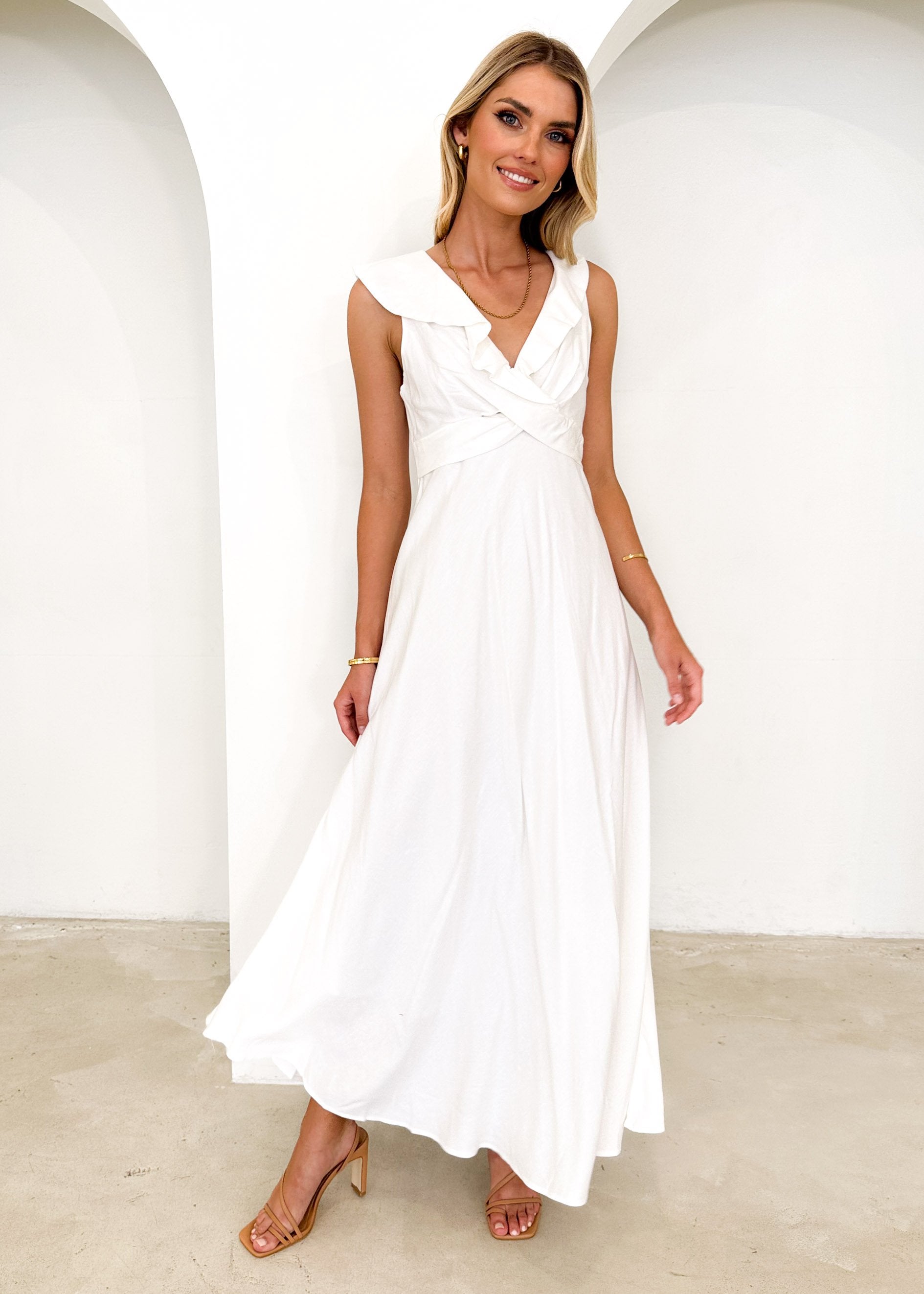 Vasserie Midi Dress - Off White