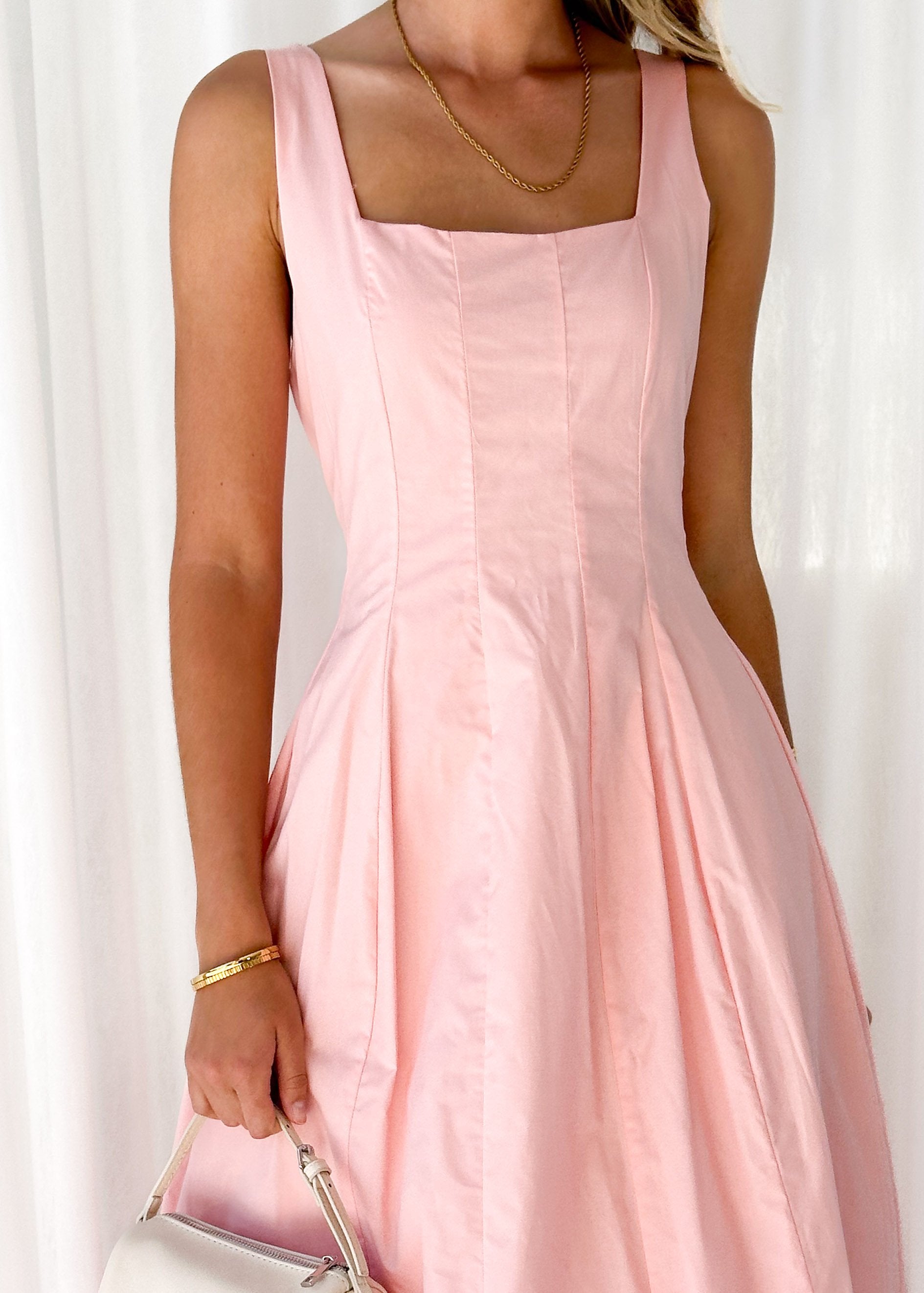 Velia Midi Dress - Pink