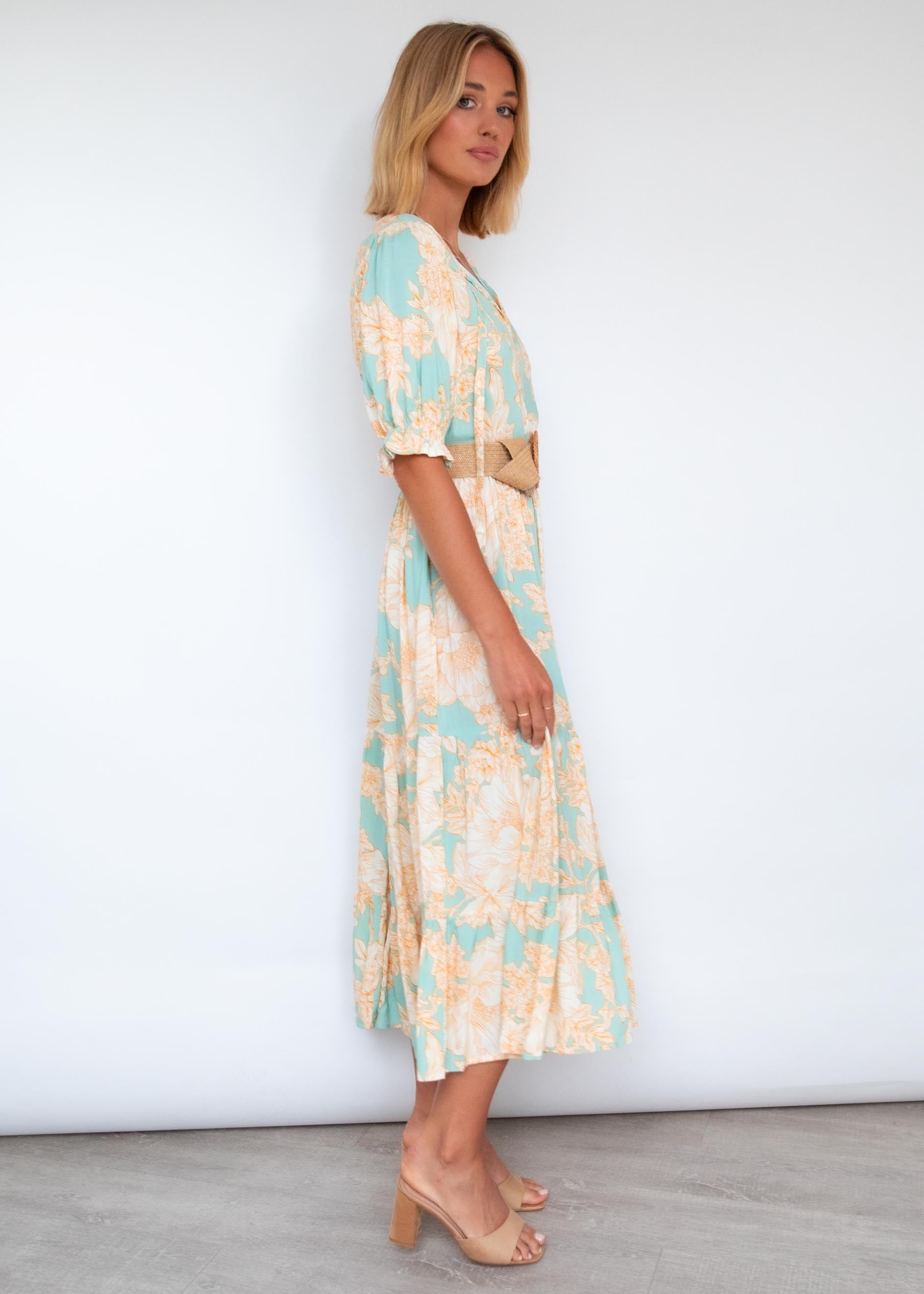 Prisma Maxi Dress - Blue Jade