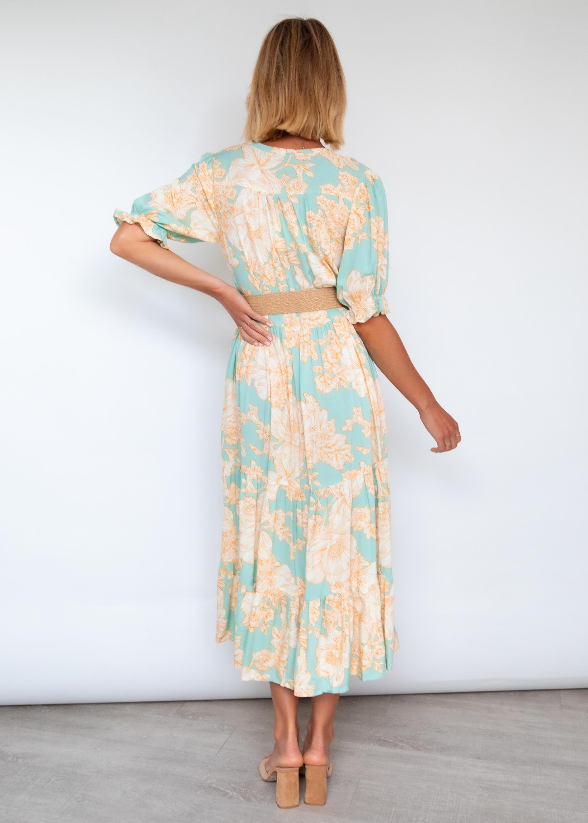 Prisma Maxi Dress - Blue Jade