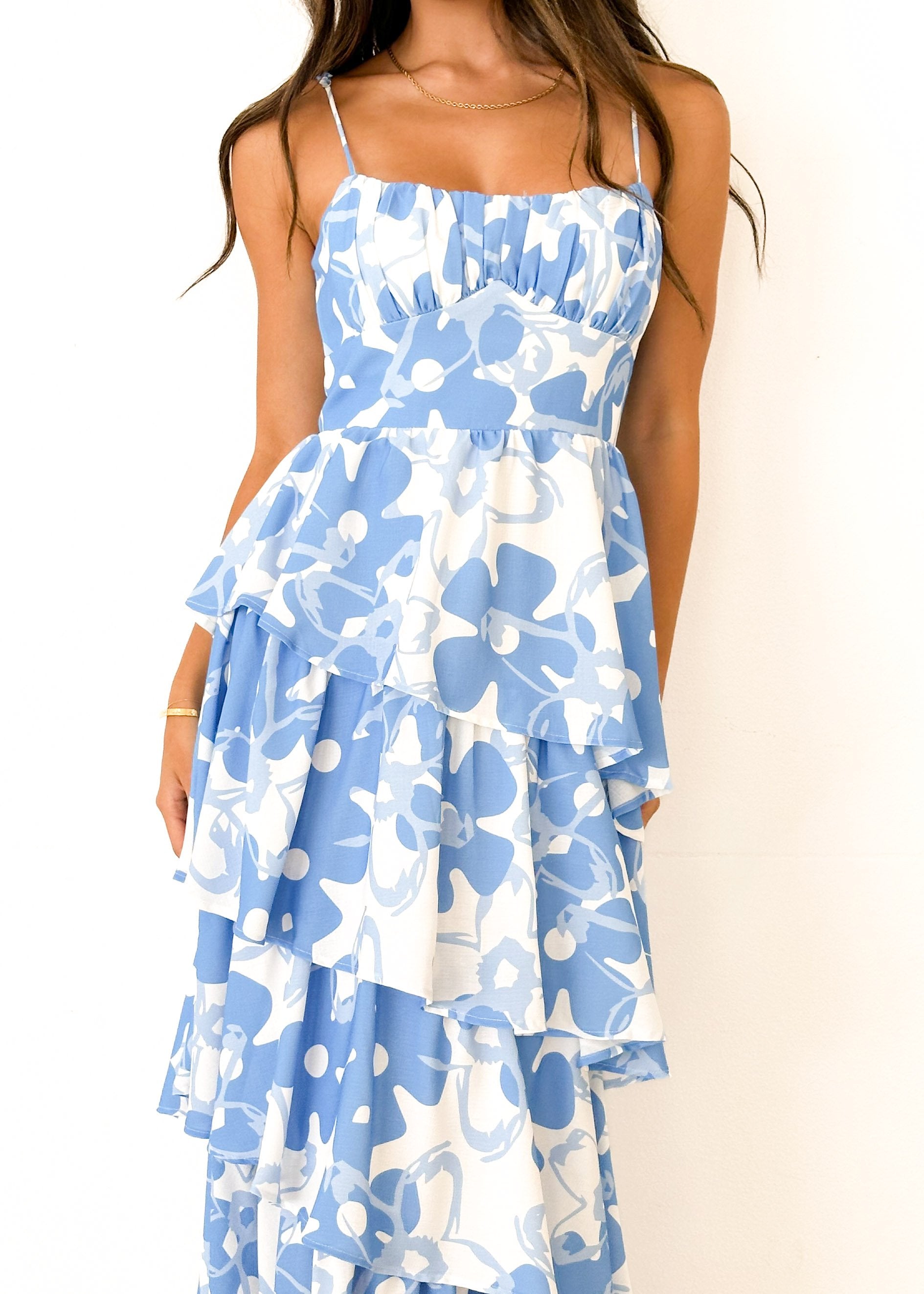 Andie Maxi Dress - Blue Floral