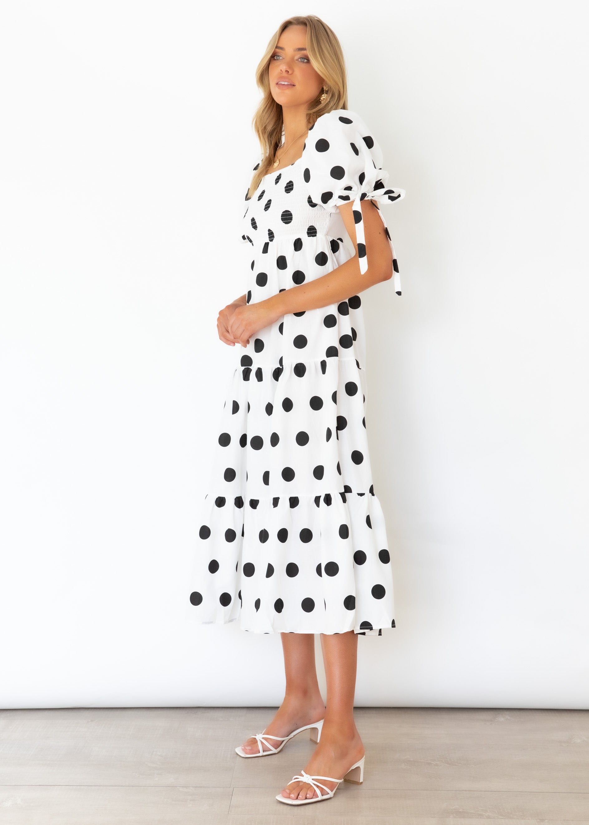 Tahalia Maxi Dress - White Spot