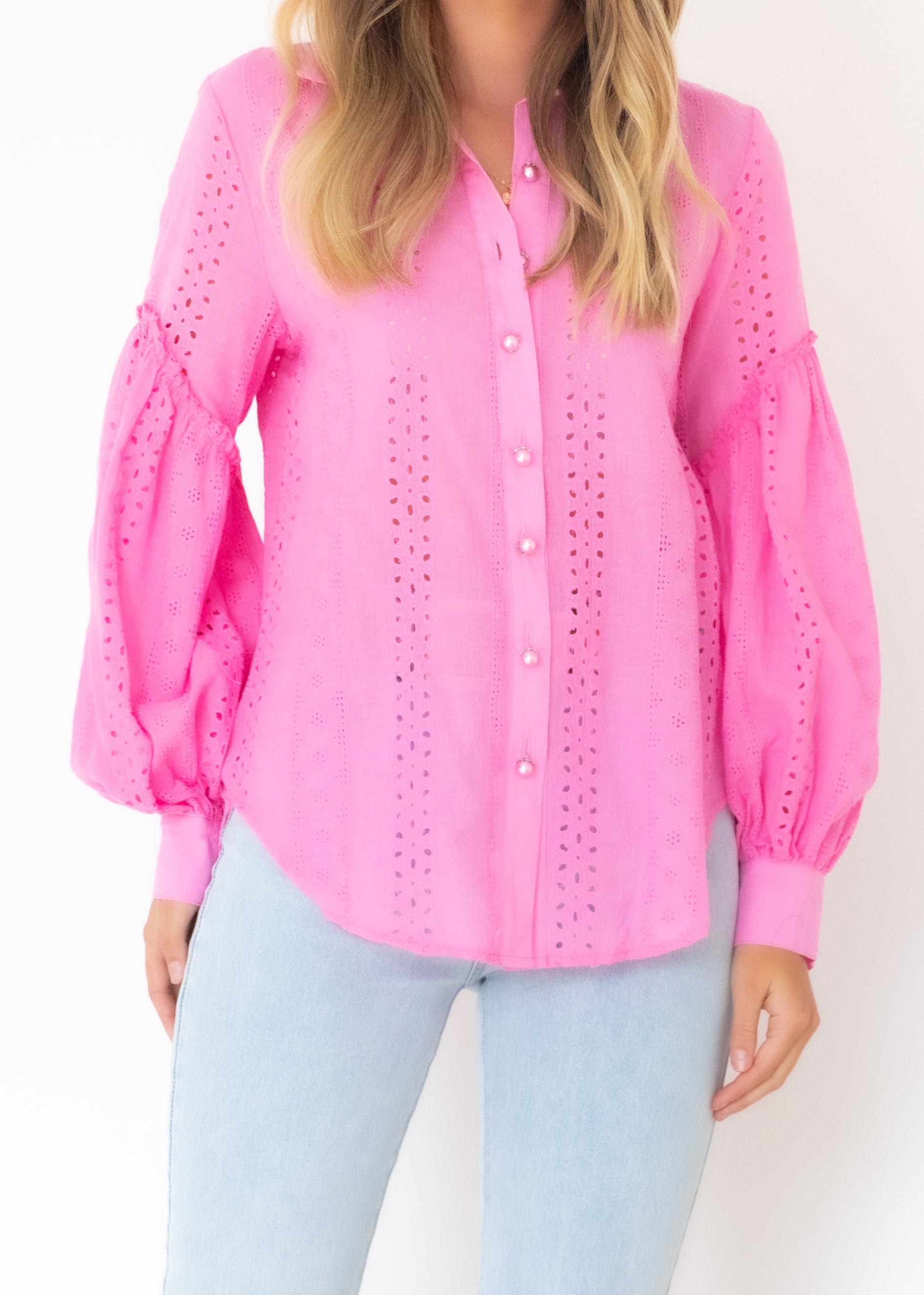 Charley Shirt - Pink Anglaise